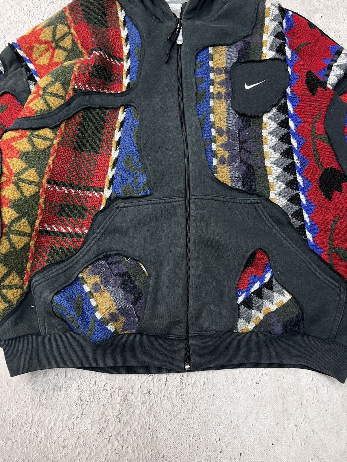 Nike VINTAGE REWORKED Y2K Nike Boxy ZIP UP hoodie SWEATSHIRT Size US L / EU 52-54 / 3 - 3 Thumbnail