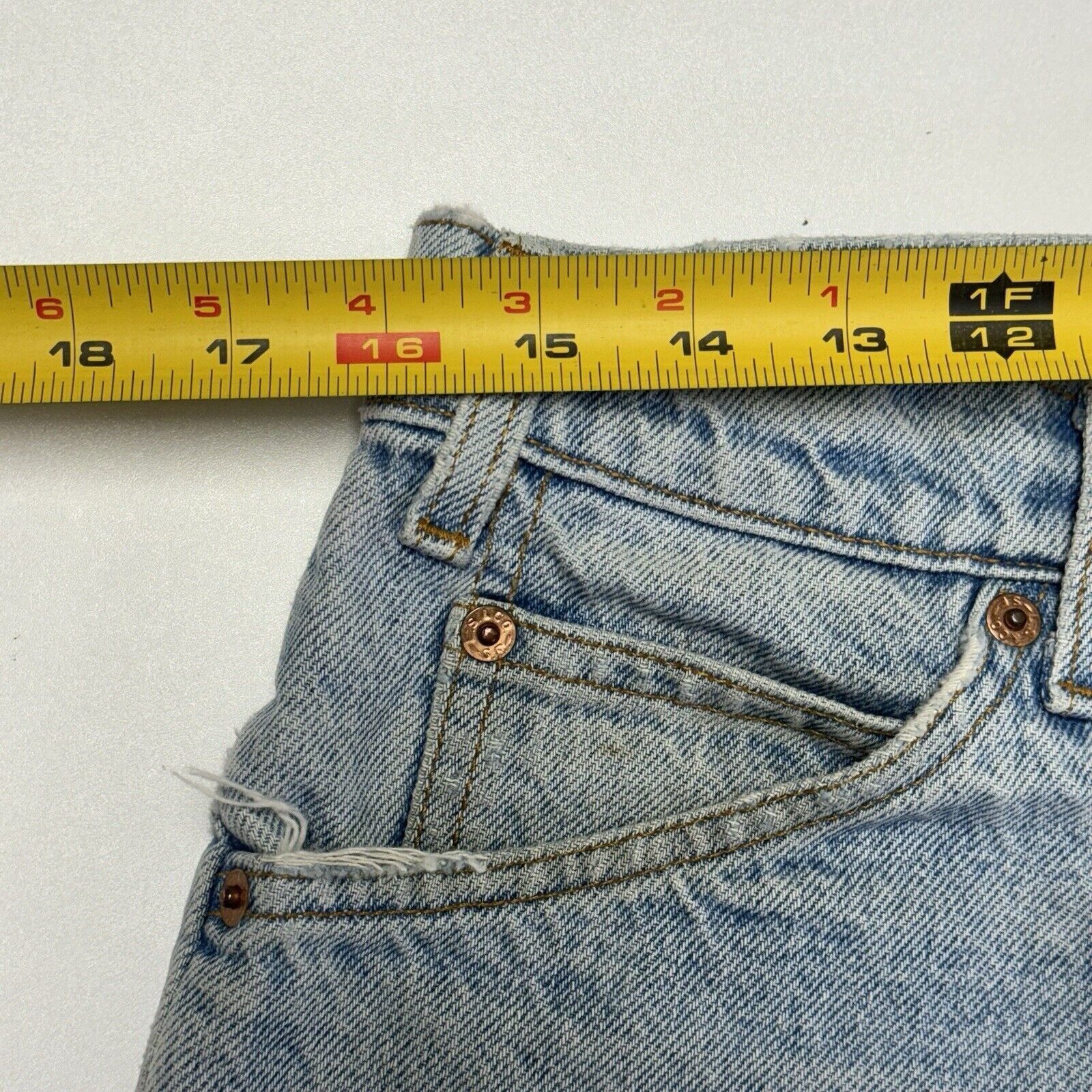 Levi's × Vintage Vintage Levis Orange Tabs Denim Shorts Mens 34 Skate Streetw Size US 34 / EU 50 - 11 Thumbnail