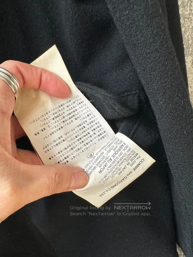 Comme des Garcons COMME des GARÇONS HOMMEplus Wool Blazer. Size US S / EU 44-46 / 1 - 6 Thumbnail