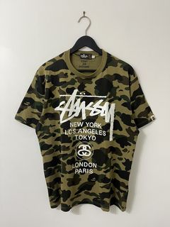 Bape Stussy 30th Anniversary Tee | Grailed