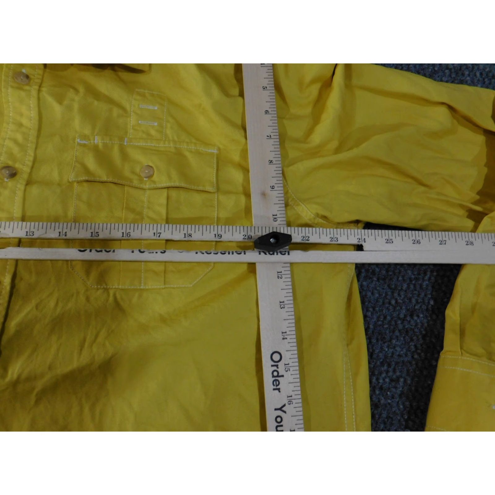 Sean John Sean John Shirt Mens 2XL Yellow Vintage Button-Up Casual Regular Plaited Plaid Long Sleeve Cotton Collar Button-Down Pockets Mens Size US XXL / EU 58 / 5 - 7 Thumbnail
