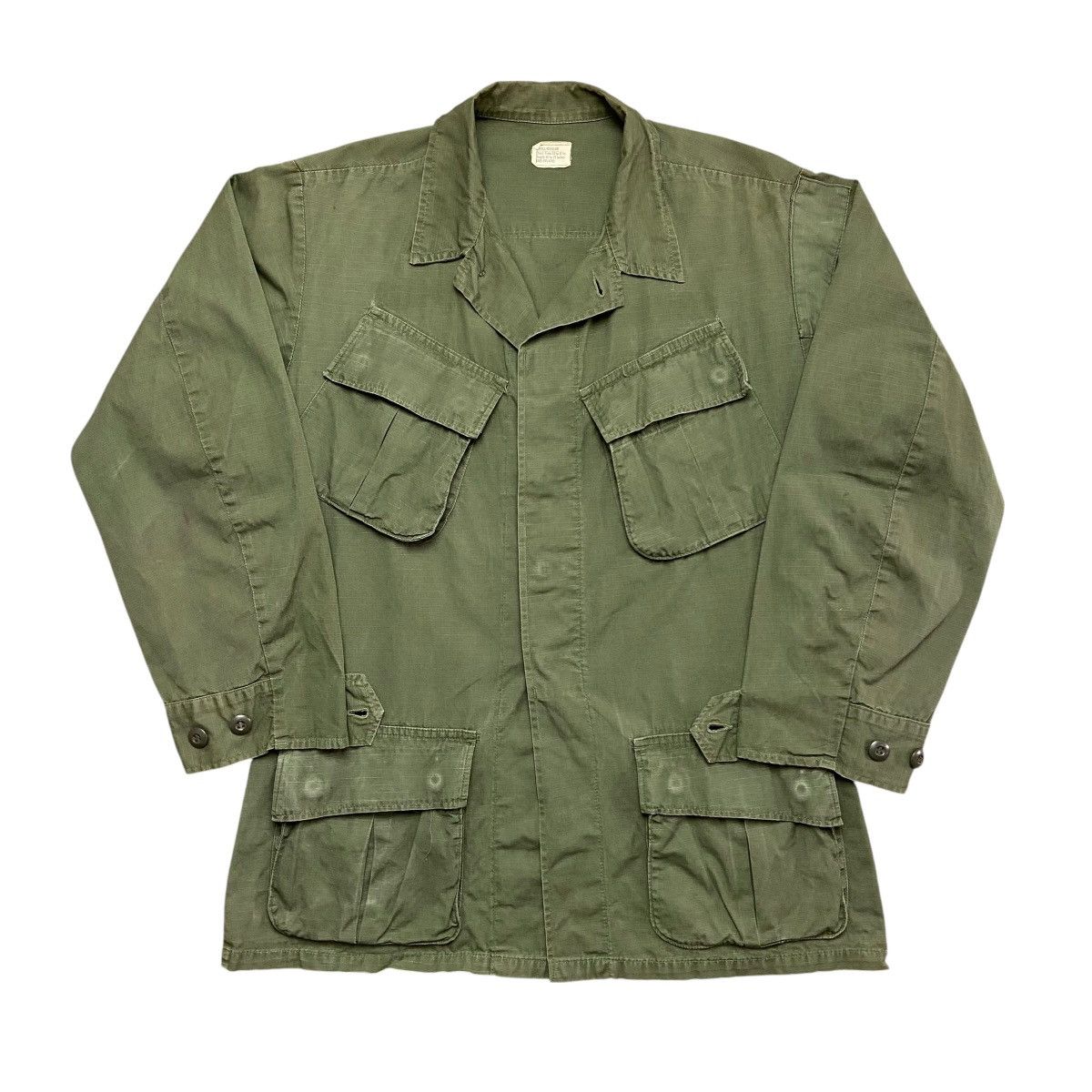 Vintage Vintage 70’s U.S ARMY OG 107 Jungle Jacket Size US L / EU 52-54 / 3 - 1 Thumbnail