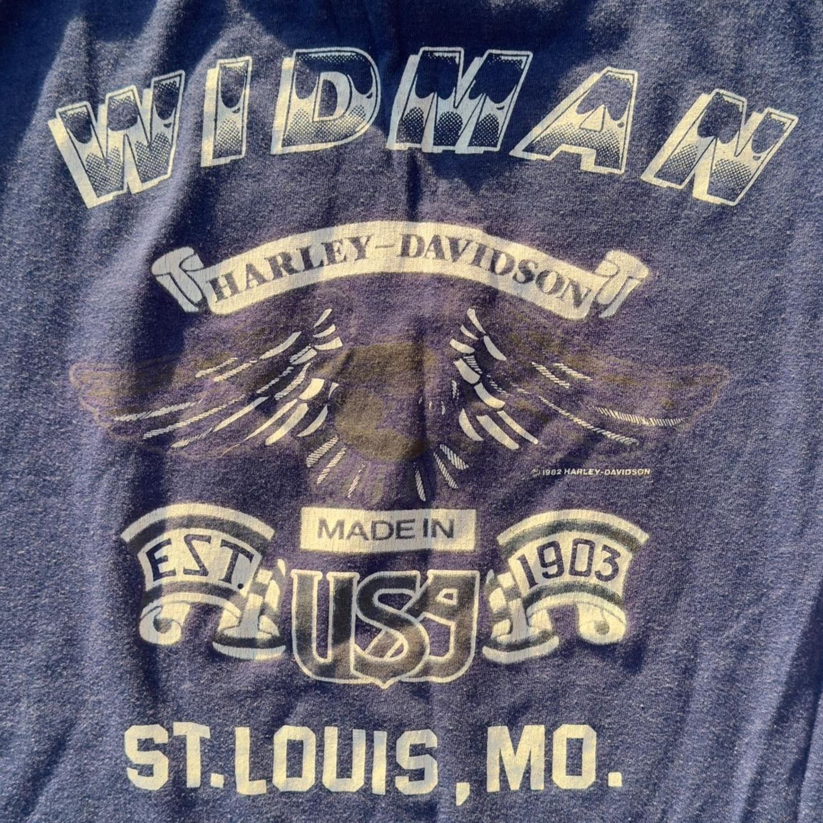 Harley Davidson × Vintage 1982 Single Stitch Harley Davidson Tee Size US M / EU 48-50 / 2 - 5 Thumbnail