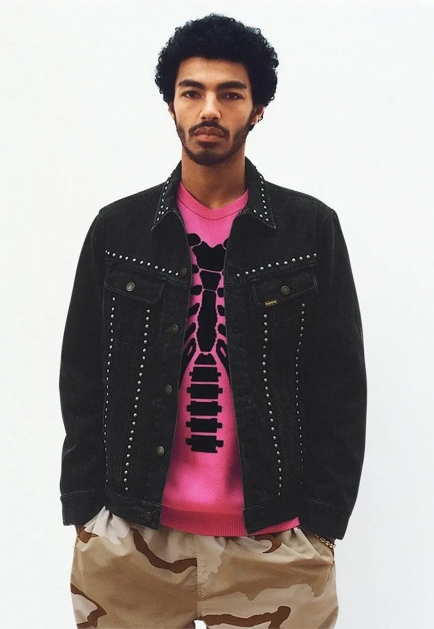 Supreme Studded Denim Trucker Jacket | Grailed