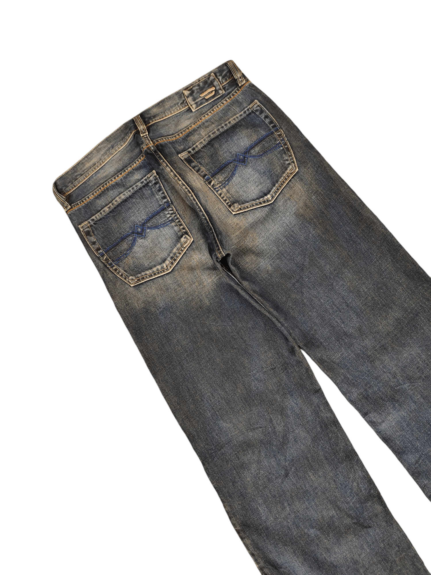 Diesel Loose Jeans Diesel D Logo Distress Faded Denim Y2k Size US 33 - 6 Thumbnail