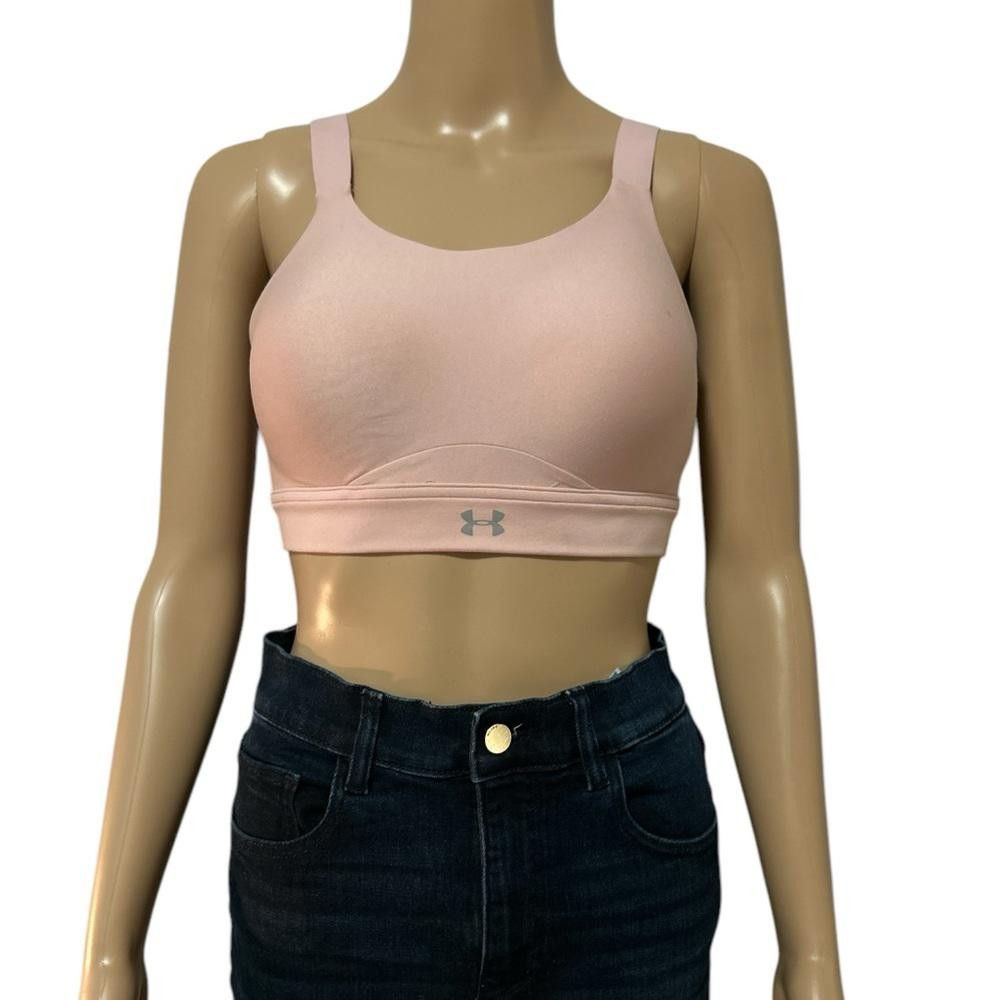 Under Armour Under Armour Women's Pink Sports Bra Size ONE SIZE - 1 Thumbnail