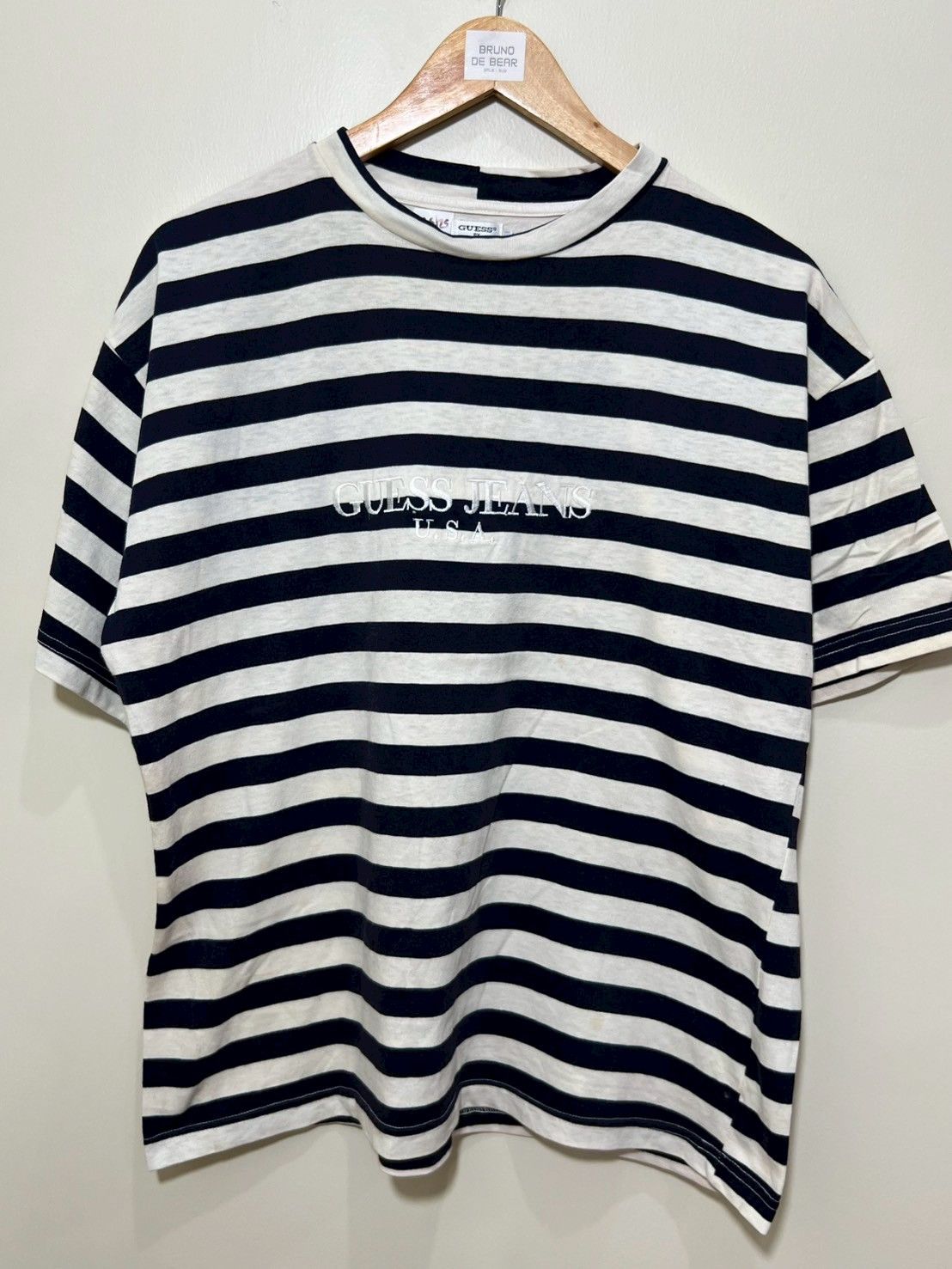 Vintage Vintage 90's Guess Jeans USA Striped shirt bnz01 Size US S / EU 44-46 / 1 - 2 Thumbnail