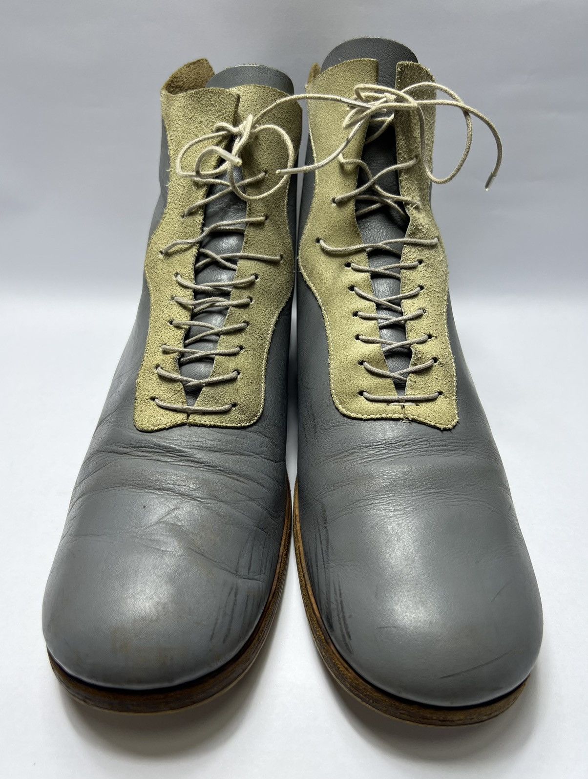 Takahiromiyashita The Soloist. Takahiromiyashita The SoloIst - Lace-Up Leather Boots Size US 8 / EU 41 - 4 Thumbnail
