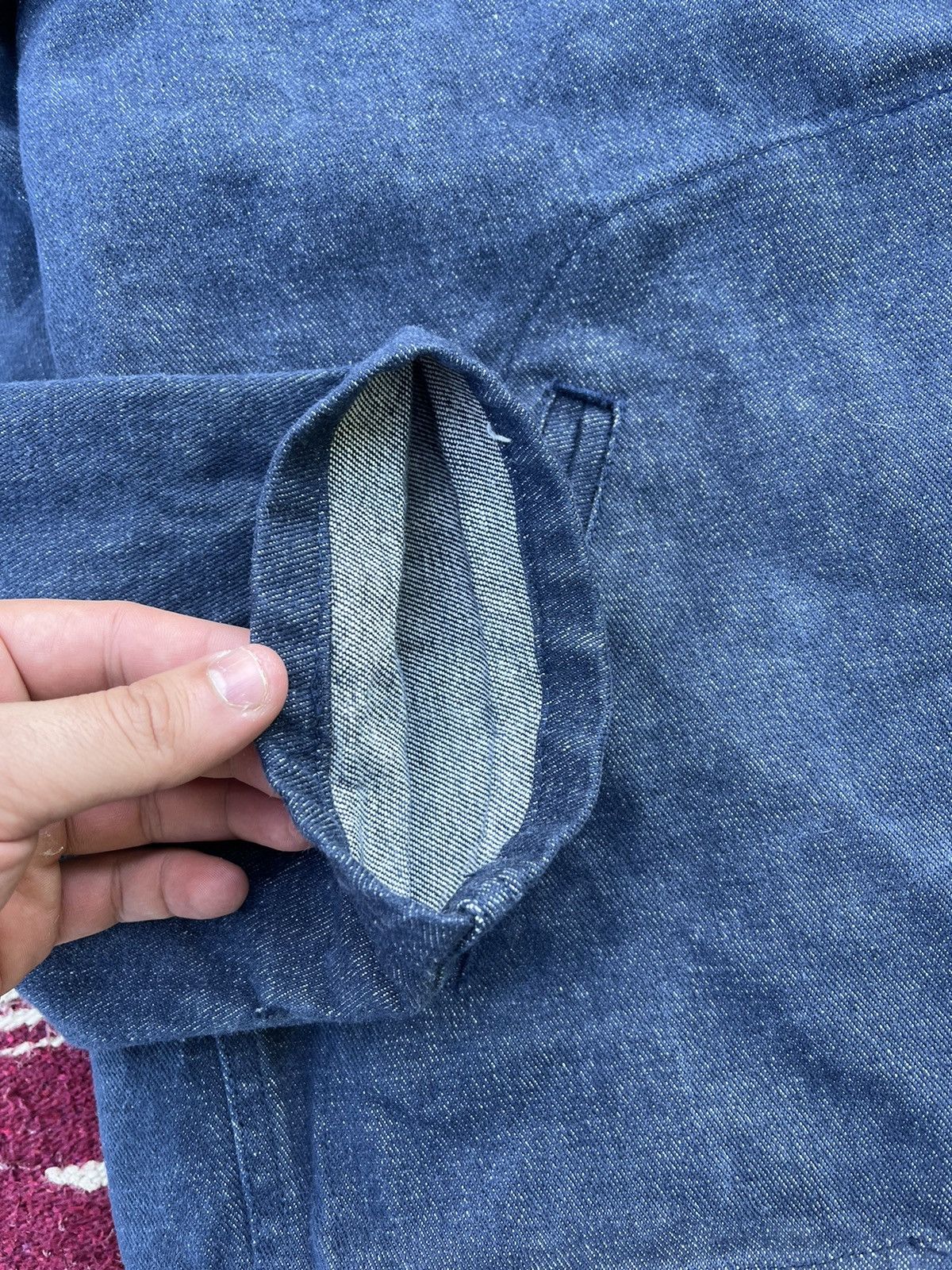 Japanese Brand Vintage 50’s indigo Denim Cropped RARE USN Size US M / EU 48-50 / 2 - 7 Thumbnail