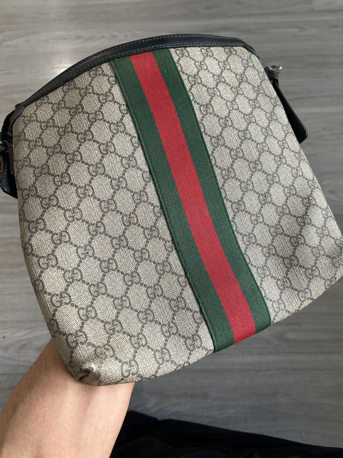 Gucci Gucci GG messenger crossbody monogram web canvas brown tan Size ONE SIZE - 15 Thumbnail