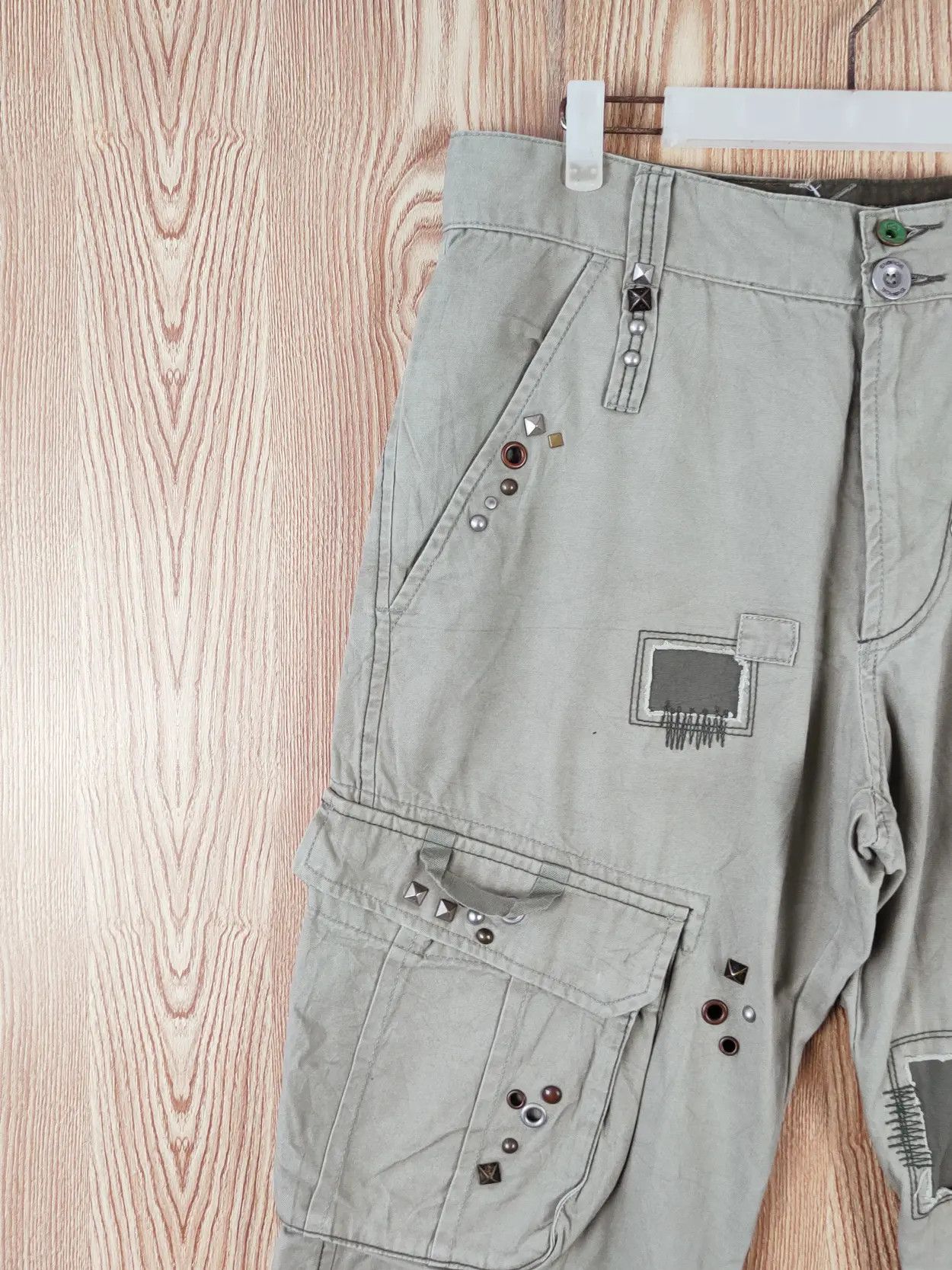 Energie DL Energie Green Multipocket Tactical Cargo Pants #W107 Size US 34 / EU 50 - 3 Thumbnail