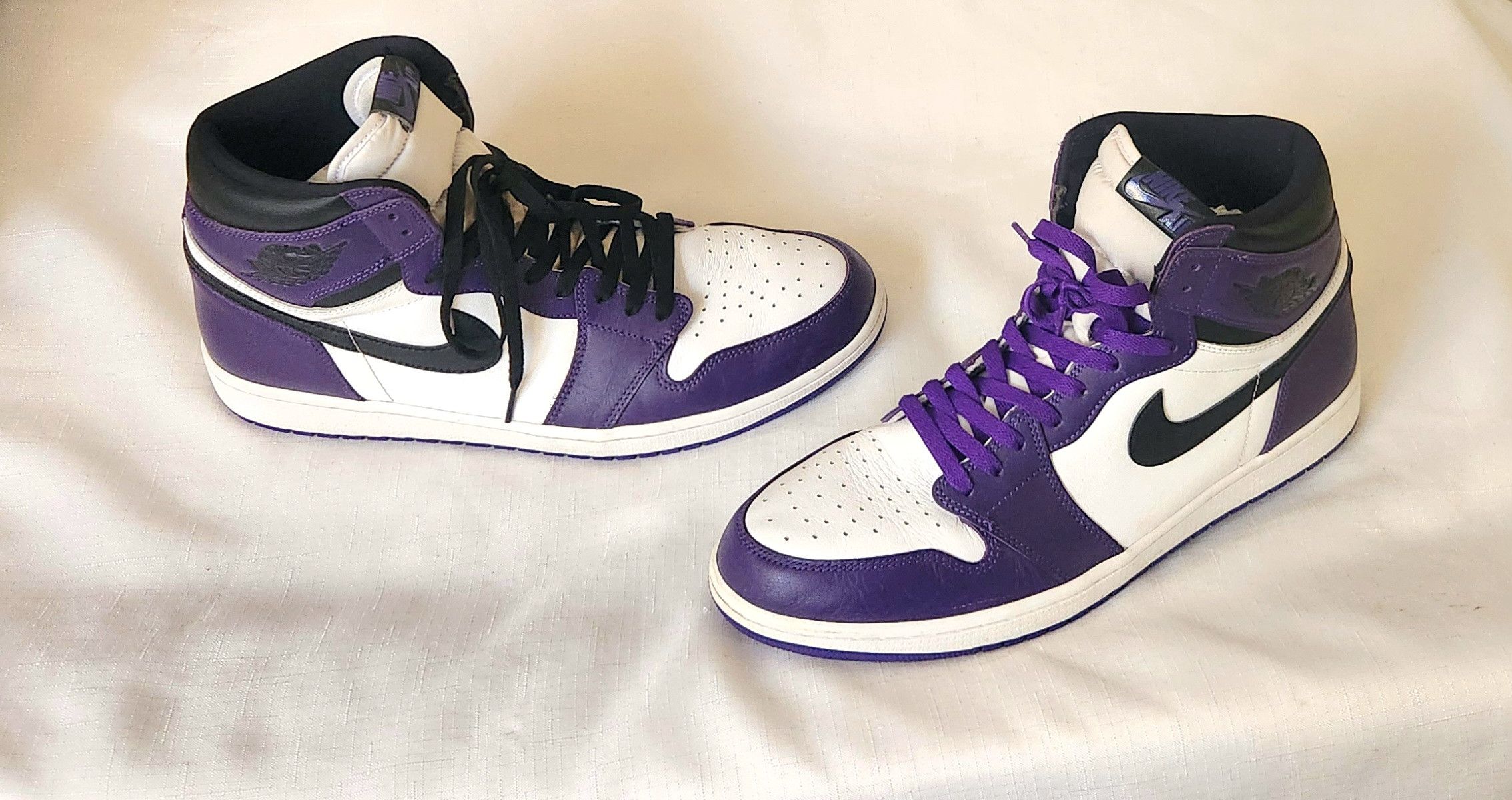 Nike Jordan 1 Retro OG High Court Purple 2.0 Nike Sz 14 sneakers Size US 14 / EU 47 - 3 Thumbnail