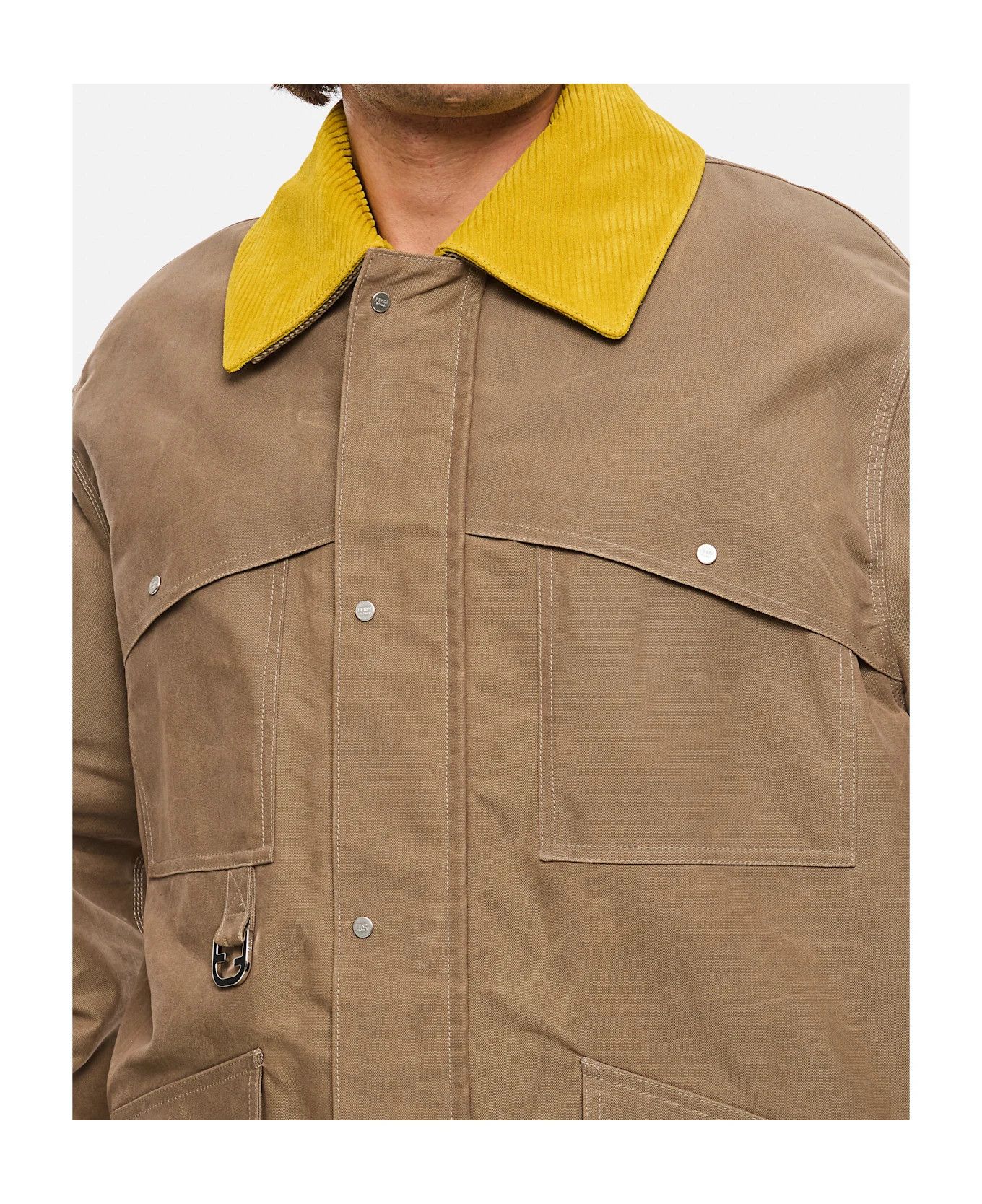 Fendi o1s1wg111225 Blouson in Beige Size US L / EU 52-54 / 3 - 3 Thumbnail