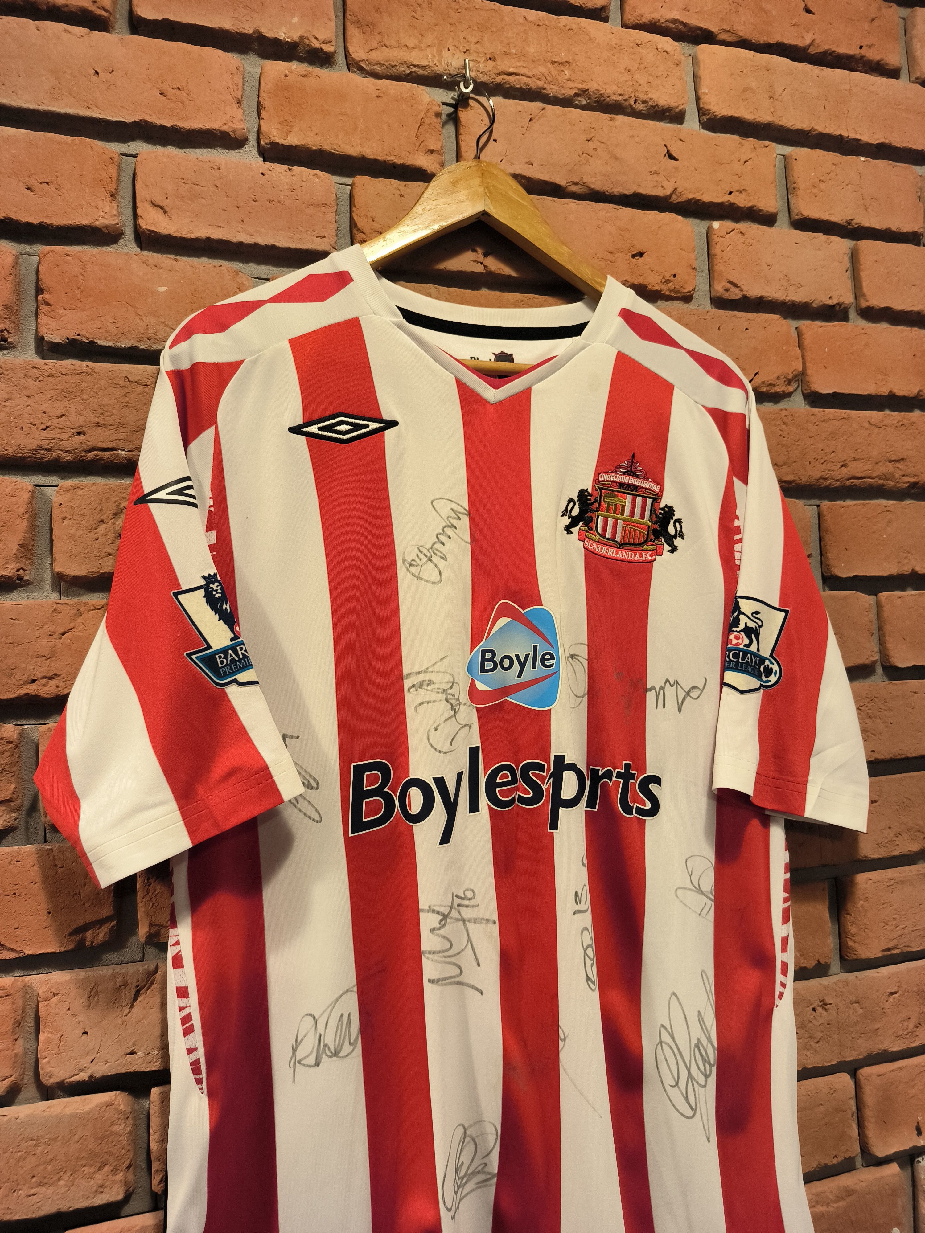 Umbro Umbro Jersey Sunderland FC Shirt Halford #2 Signed Size US XL / EU 56 / 4 - 3 Thumbnail