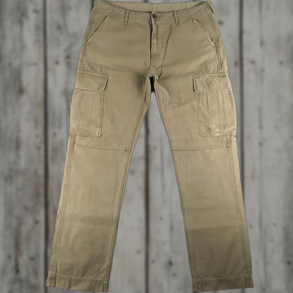 Levi's Levi's LVC Vintage Cargo Pants Men Size 34x34 Green Herringbone Casual Workwear Size US 34 / EU 50 - 1 Thumbnail