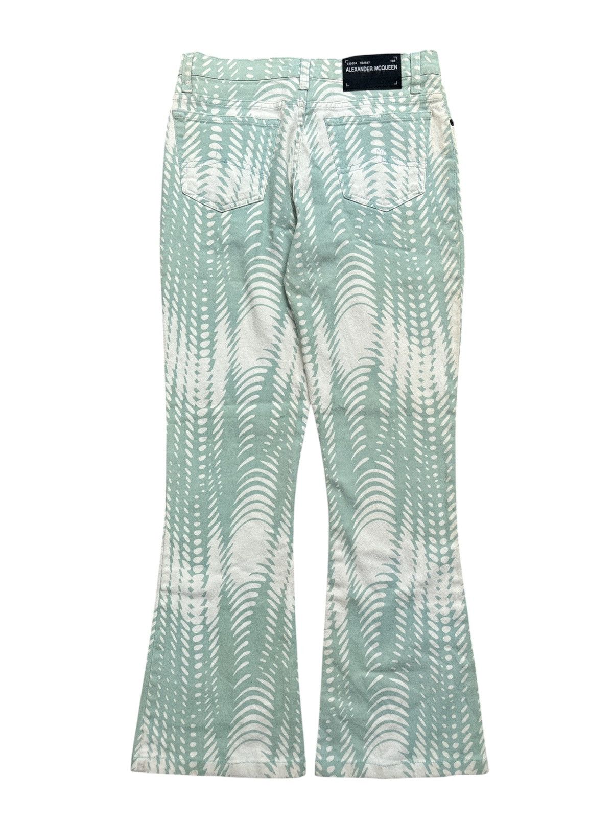 Alexander McQueen SS96 ‘The Hunger’ Optical Illusion Flare Pants Size 29" - 2 Thumbnail