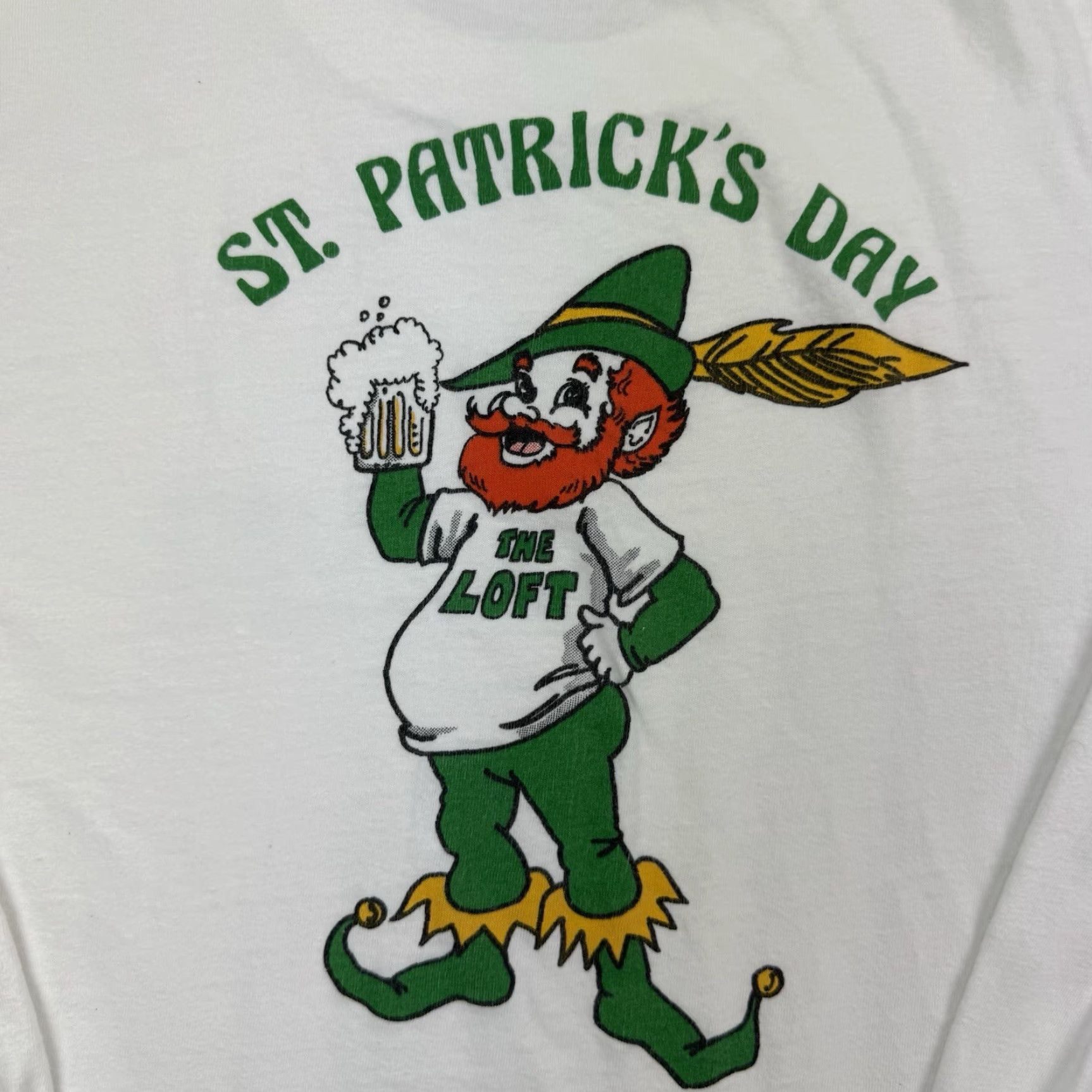 Loft VINTAGE The Loft Columbia Sout Carolina Long Sleeve T-Shirt Men L White 80s St Patricks Five Points Stedman Crew Neck Mens Size US L / EU 52-54 / 3 - 2 Thumbnail