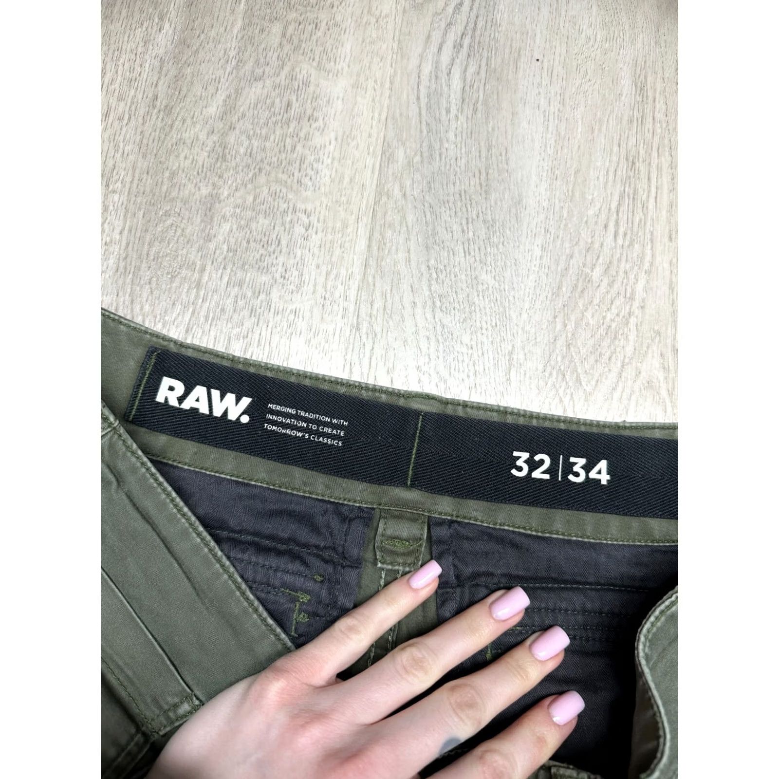 G-Star G-Star Rovic Zip 3D Straight Tapered Cargo Pants Mens Size 32 Green Cargo Pocket 34 Inseam Size US 32 / EU 48 - 5 Thumbnail