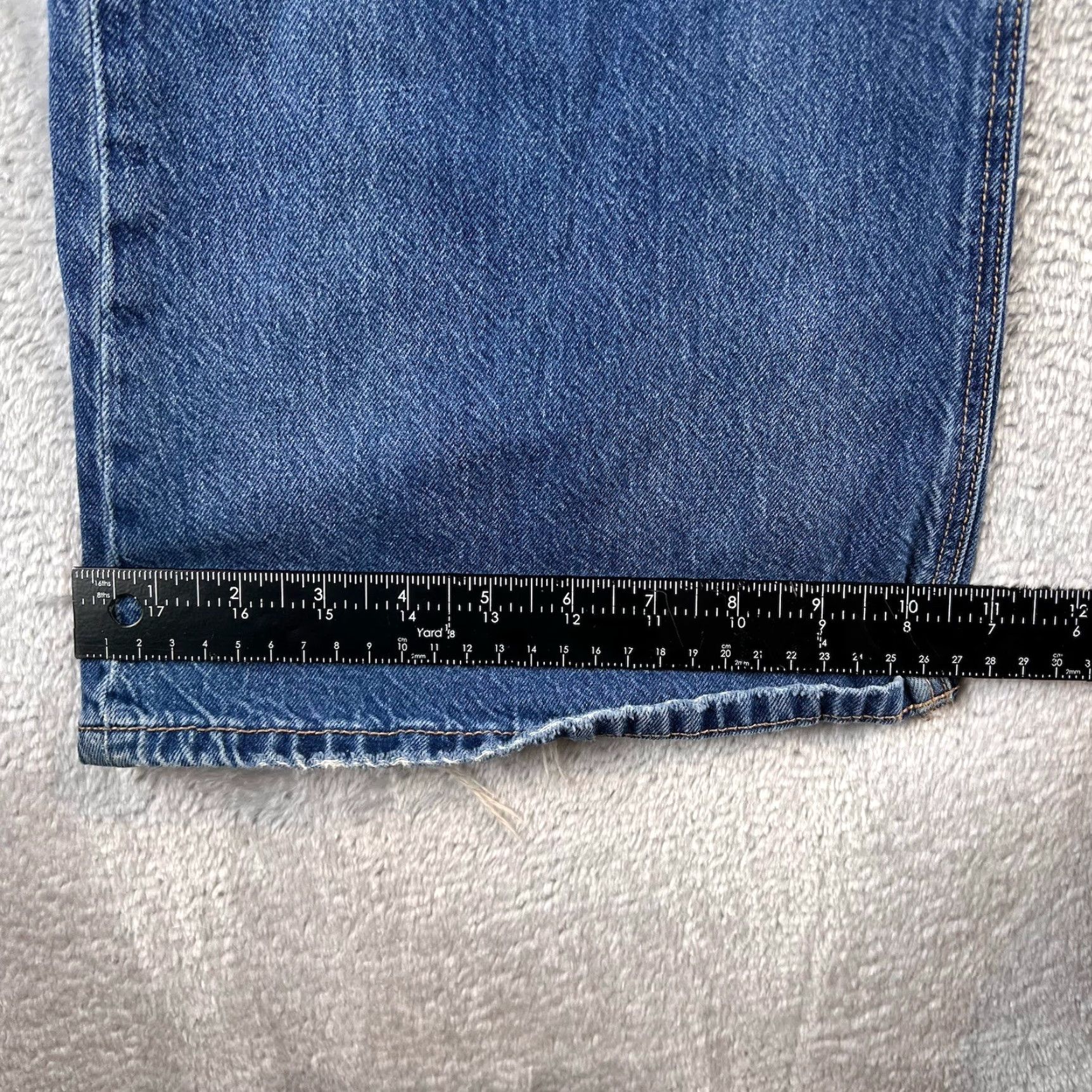 American Eagle Outfitters American Eagle Outfitters Jeans Womens 2 Short Blue Low-Rise Baggy Flare Distressed Boho Size 26" / US 2 / IT 38 - 7 Thumbnail
