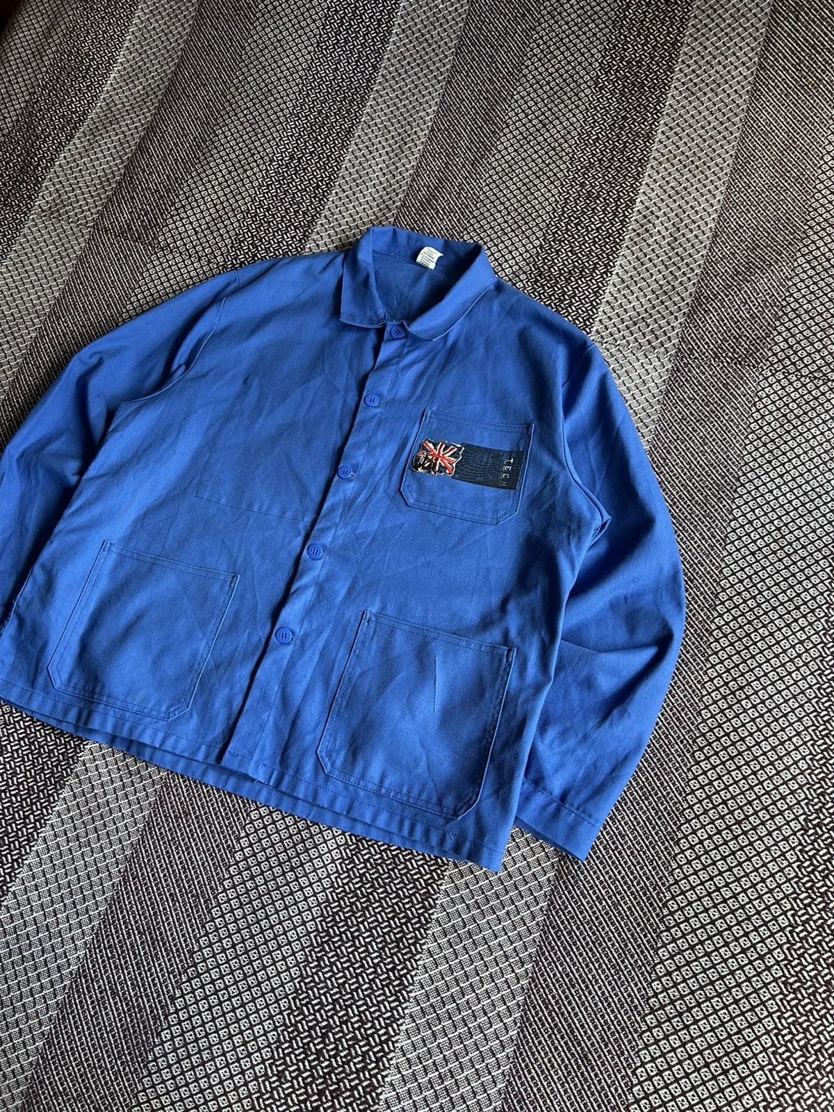 Vintage Vintage Workers Jacket Distressed 80-90s Streetwear Style Size US L / EU 52-54 / 3 - 2 Thumbnail