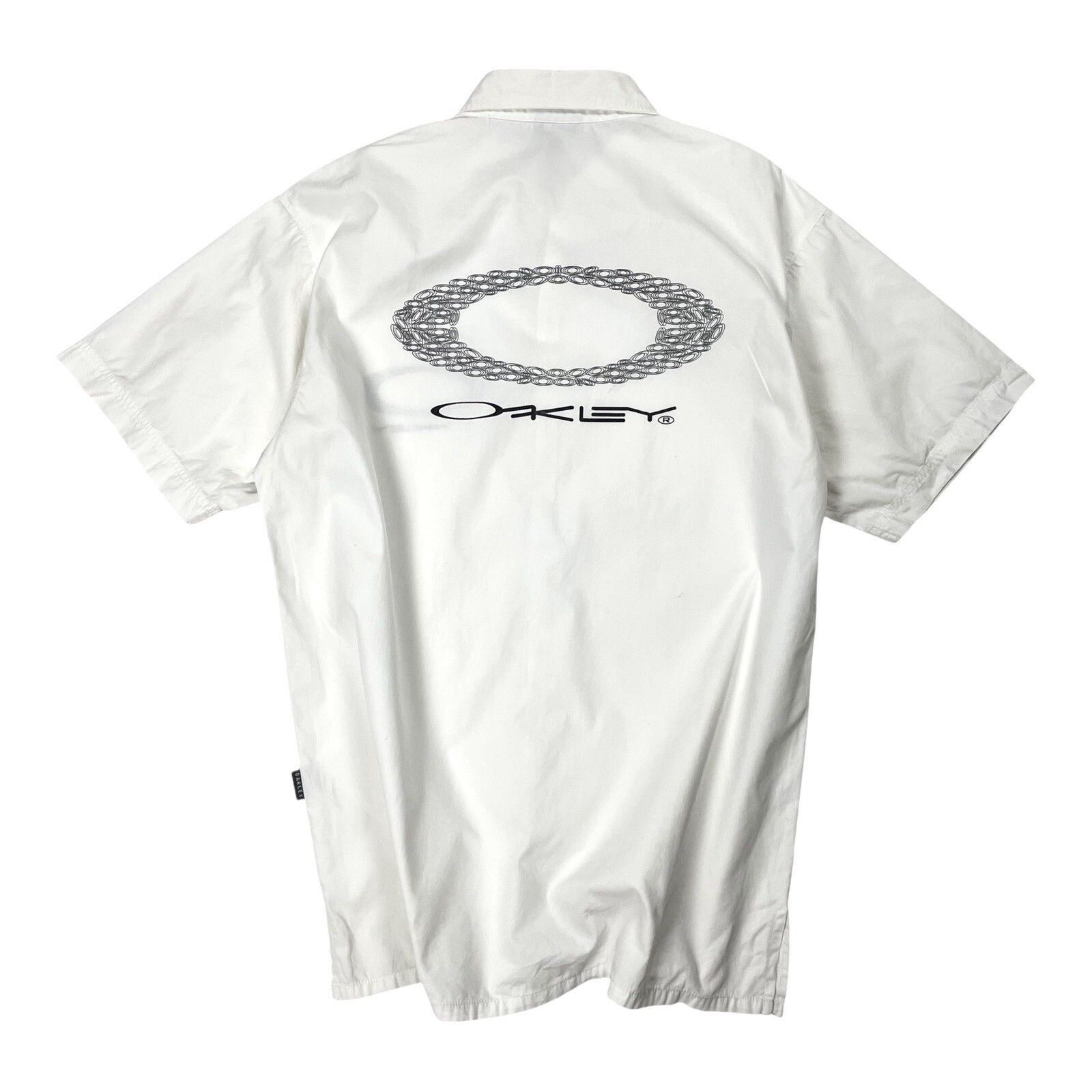 Oakley Oakley Software Button Up Shirt Short Sleeve White M VTG Y2K Size US M / EU 48-50 / 2 - 1 Thumbnail