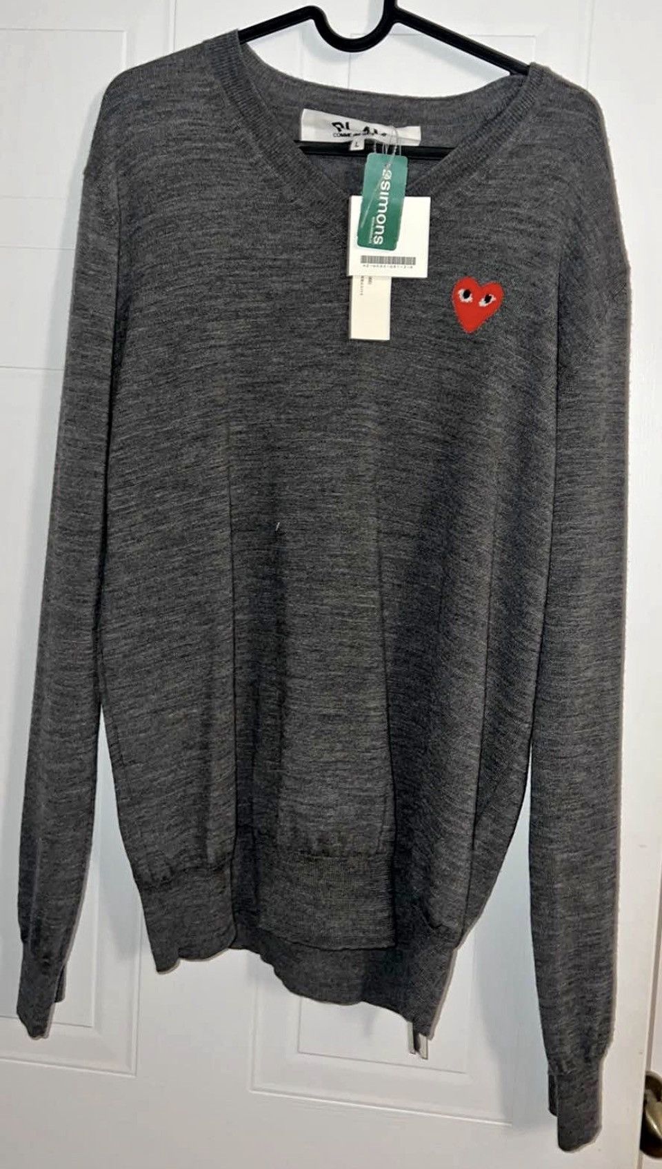 Comme des Garcons PLAY Comme des garçons PLAY knit sweater Size US L / EU 52-54 / 3 - 1 Thumbnail
