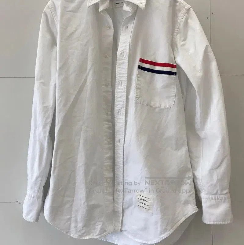 Thom Browne Thom Browne Classic White Cotton Men's Shirt . Size US XS / EU 42 / 0 - 2 Thumbnail