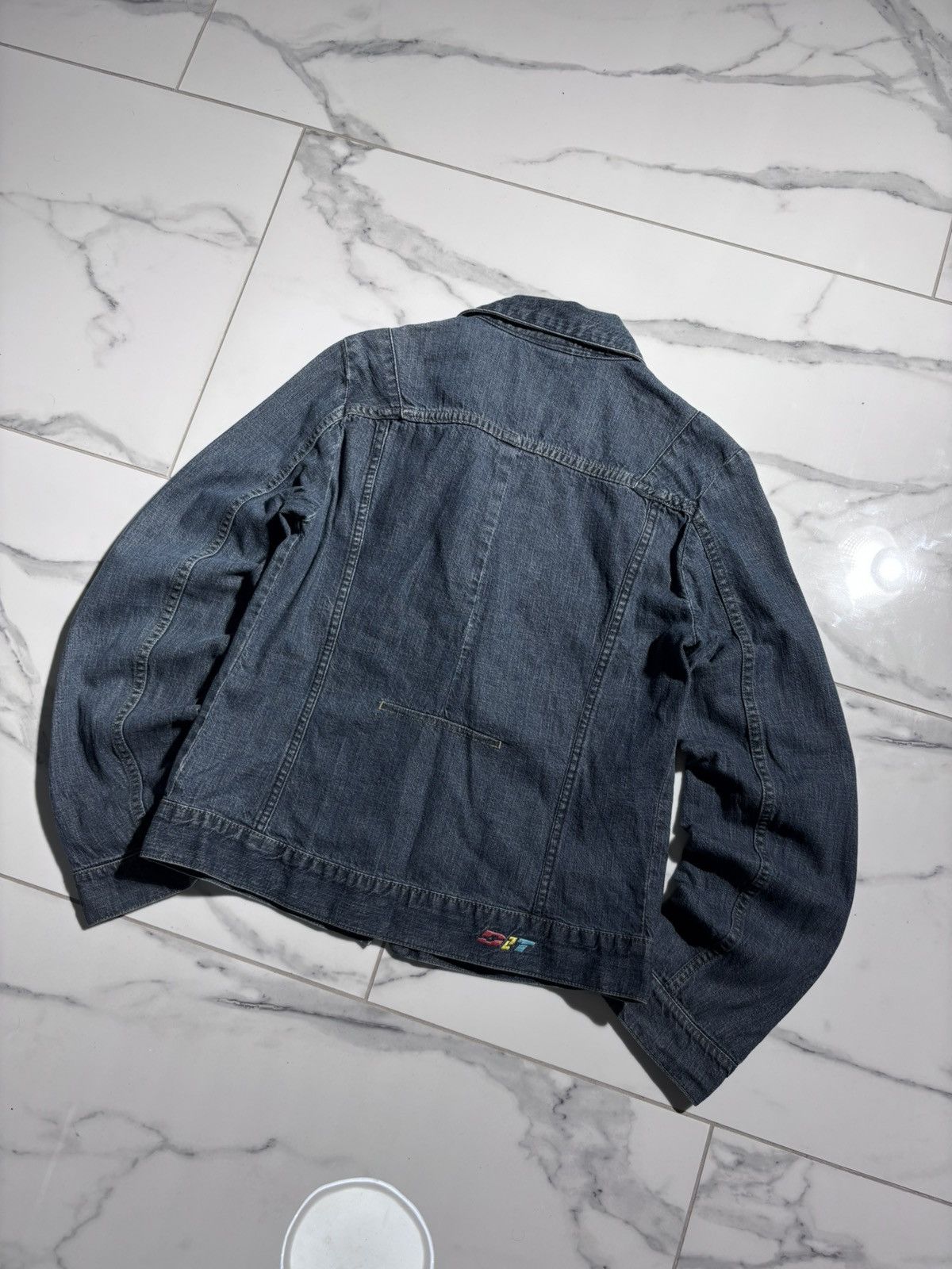Diesel Vintage Y2K Diesel Jacket Denim 00’s Retro Workwear Style Size M / US 6-8 / IT 42-44 - 7 Thumbnail