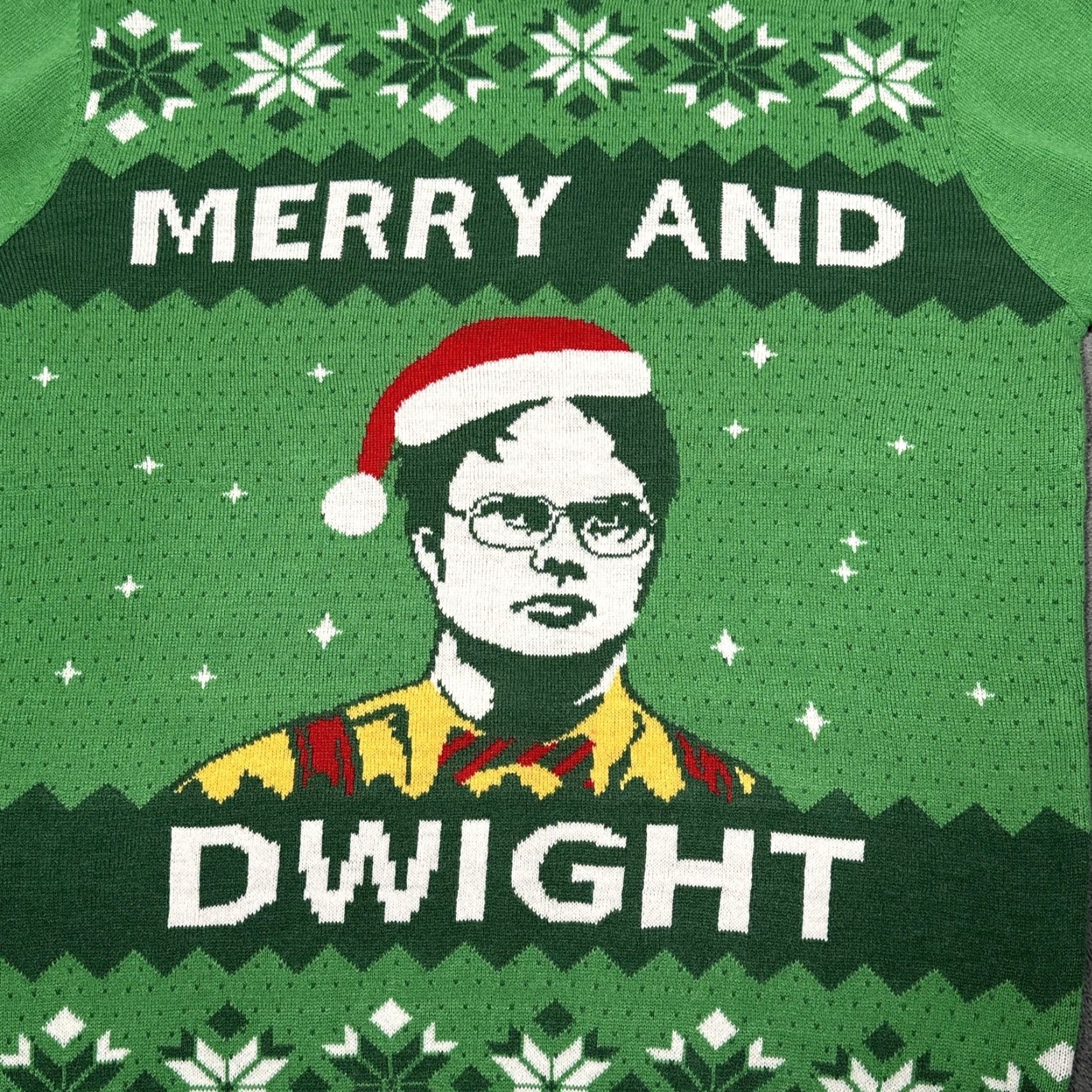 Vintage VINTAGE? (No) The Office Dwight Sweater Mens Small Merry And Dwight Christmas Ugly Xmas TV Gif Size US S / EU 44-46 / 1 - 2 Thumbnail