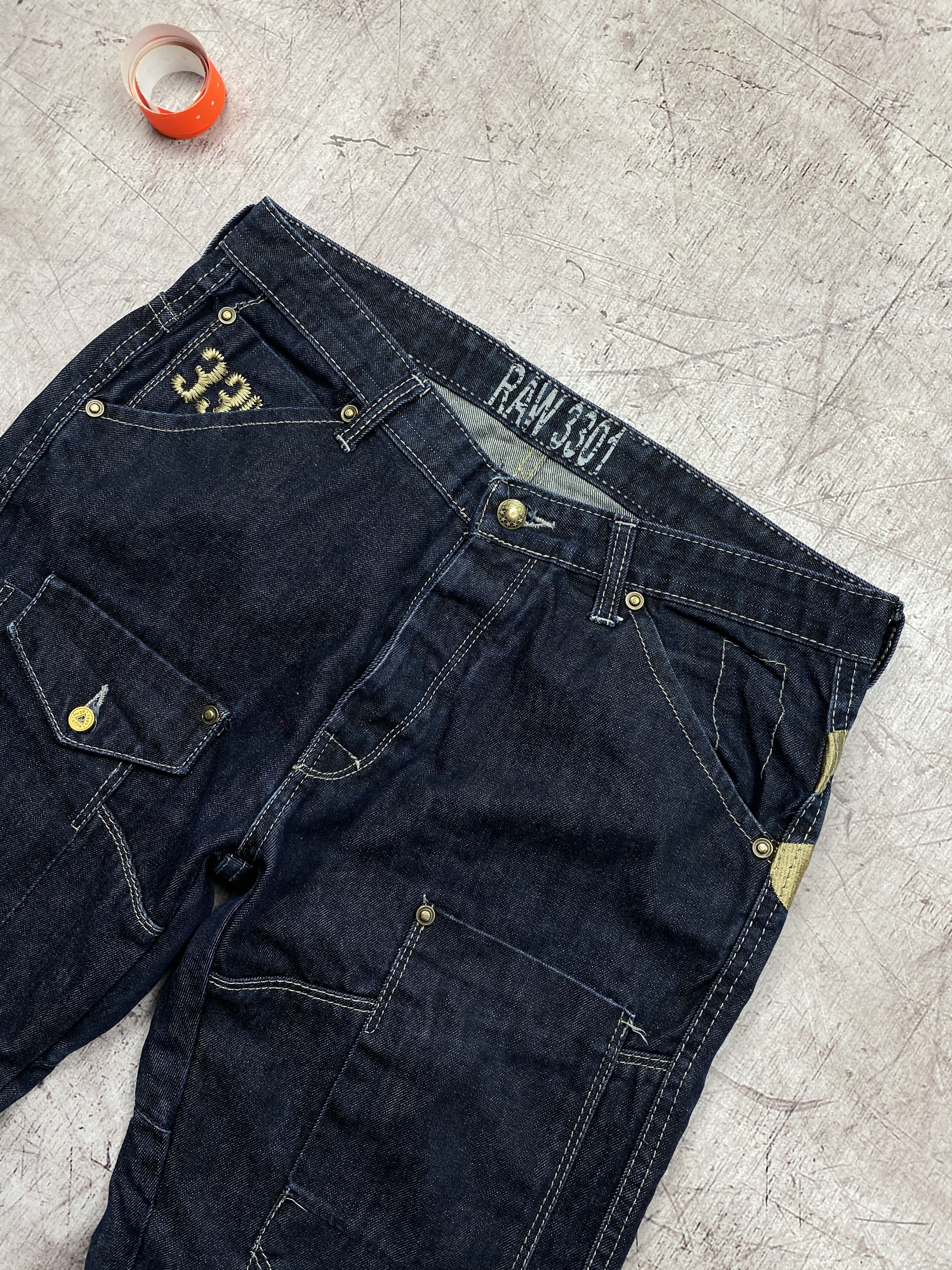 G-Star G Star Raw Vintage Mens Double Knee Jeans Denim Pants Size US 34 / EU 50 - 2 Thumbnail