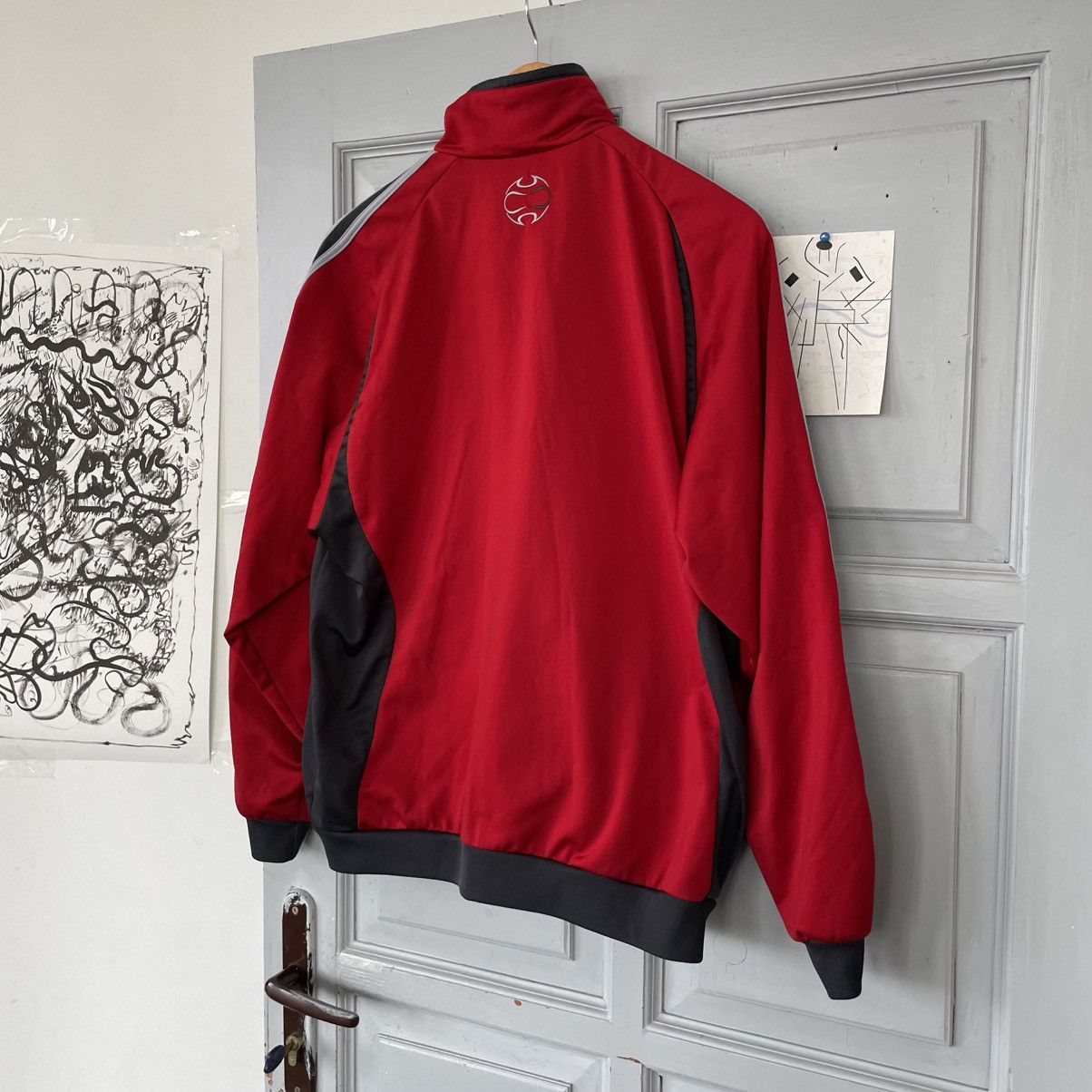 Adidas Vintage 00’s Adidas Red Track Jacket size L y2k Size US L / EU 52-54 / 3 - 6 Thumbnail