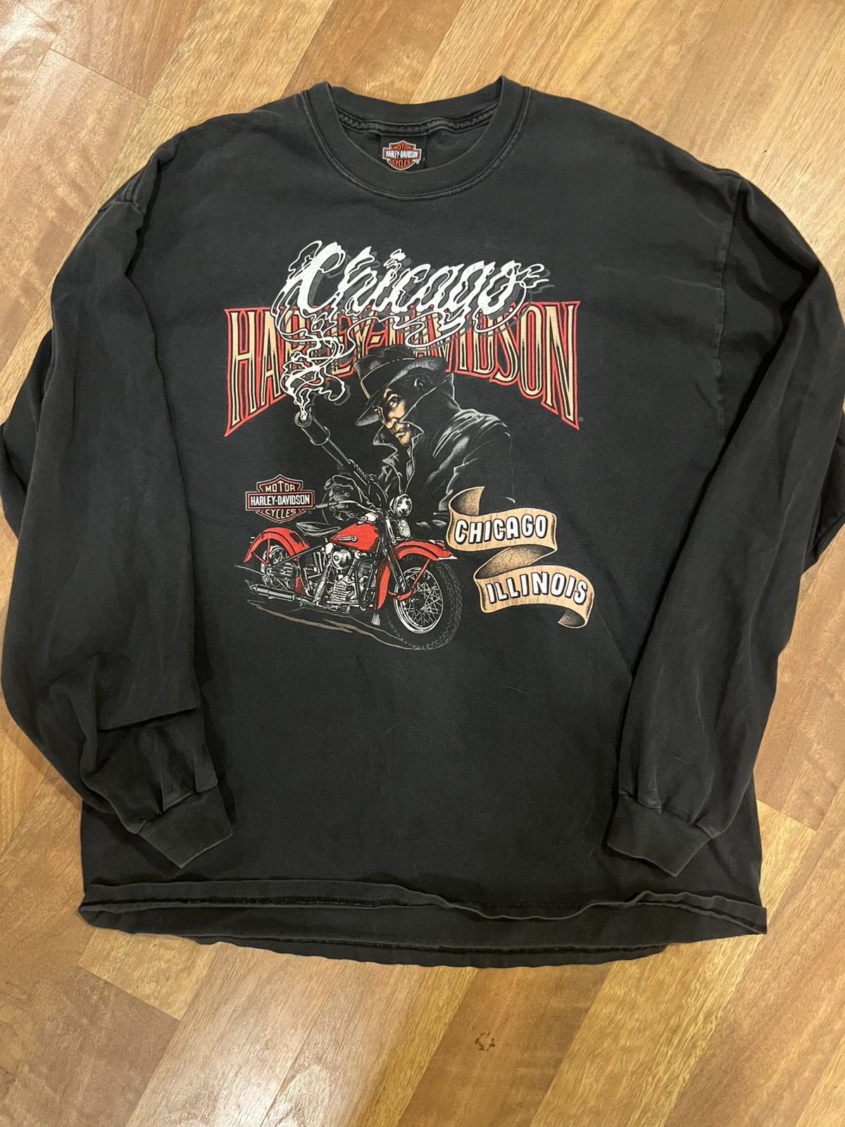 Vintage Harley Davidson “Chicago” Longsleeve Size US XL / EU 56 / 4 - 1 Thumbnail