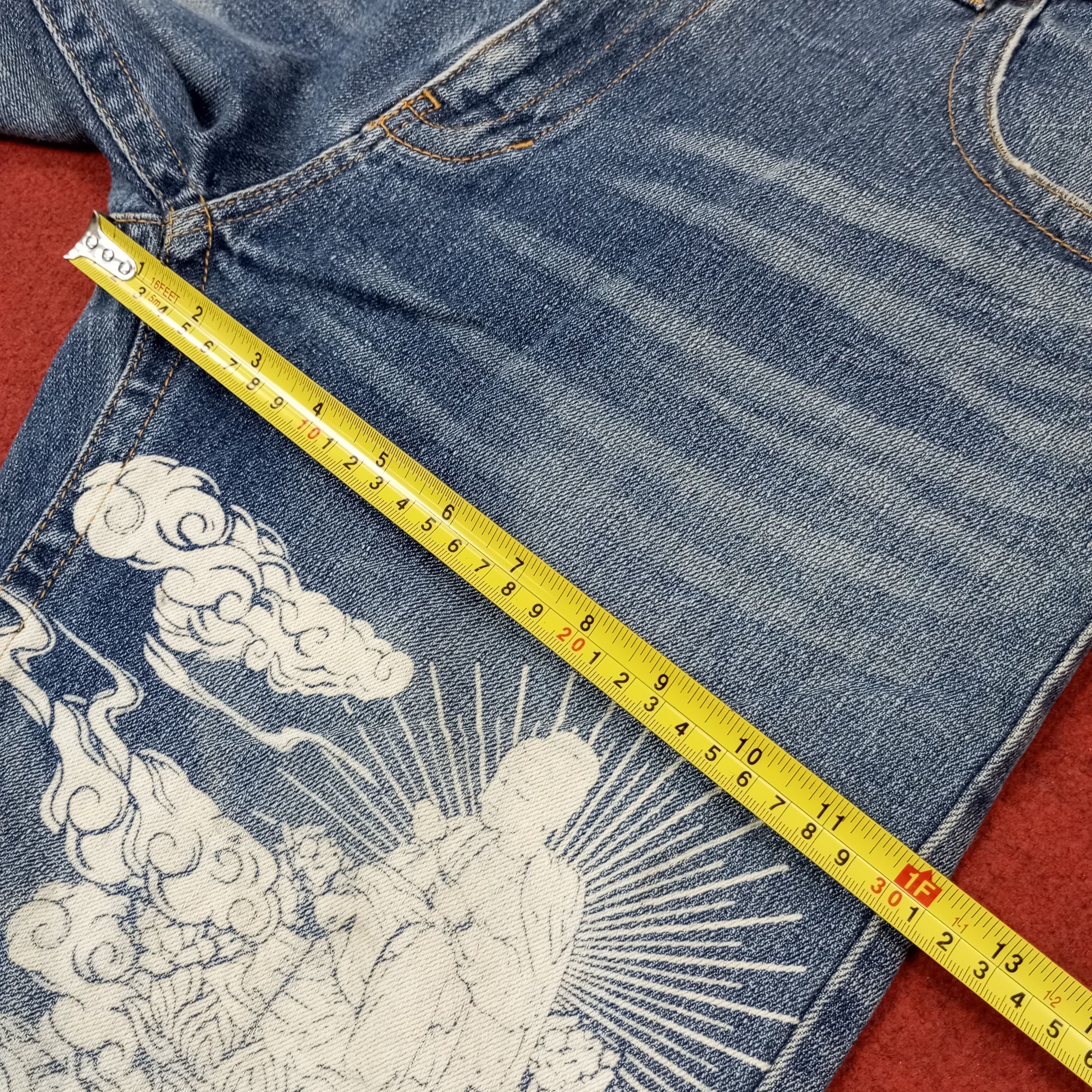 Japanese Brand Japanese Fashion Streetwear Style Art Design Jeans c252n24 Size US 36 / EU 52 - 9 Thumbnail