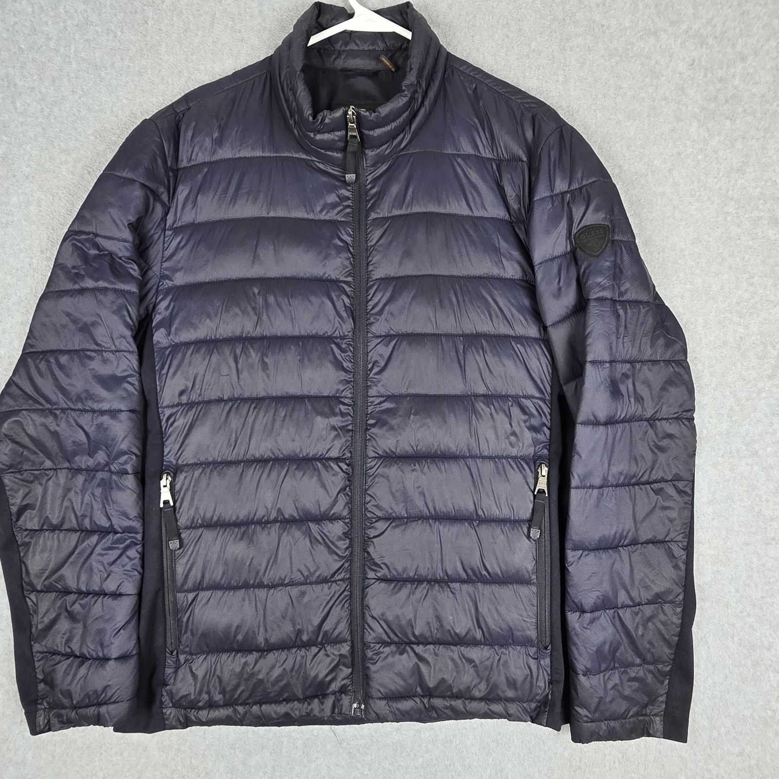 Guess Guess Large Navy Blue Lightweight Puffer Jacket Size US L / EU 52-54 / 3 - 1 Thumbnail