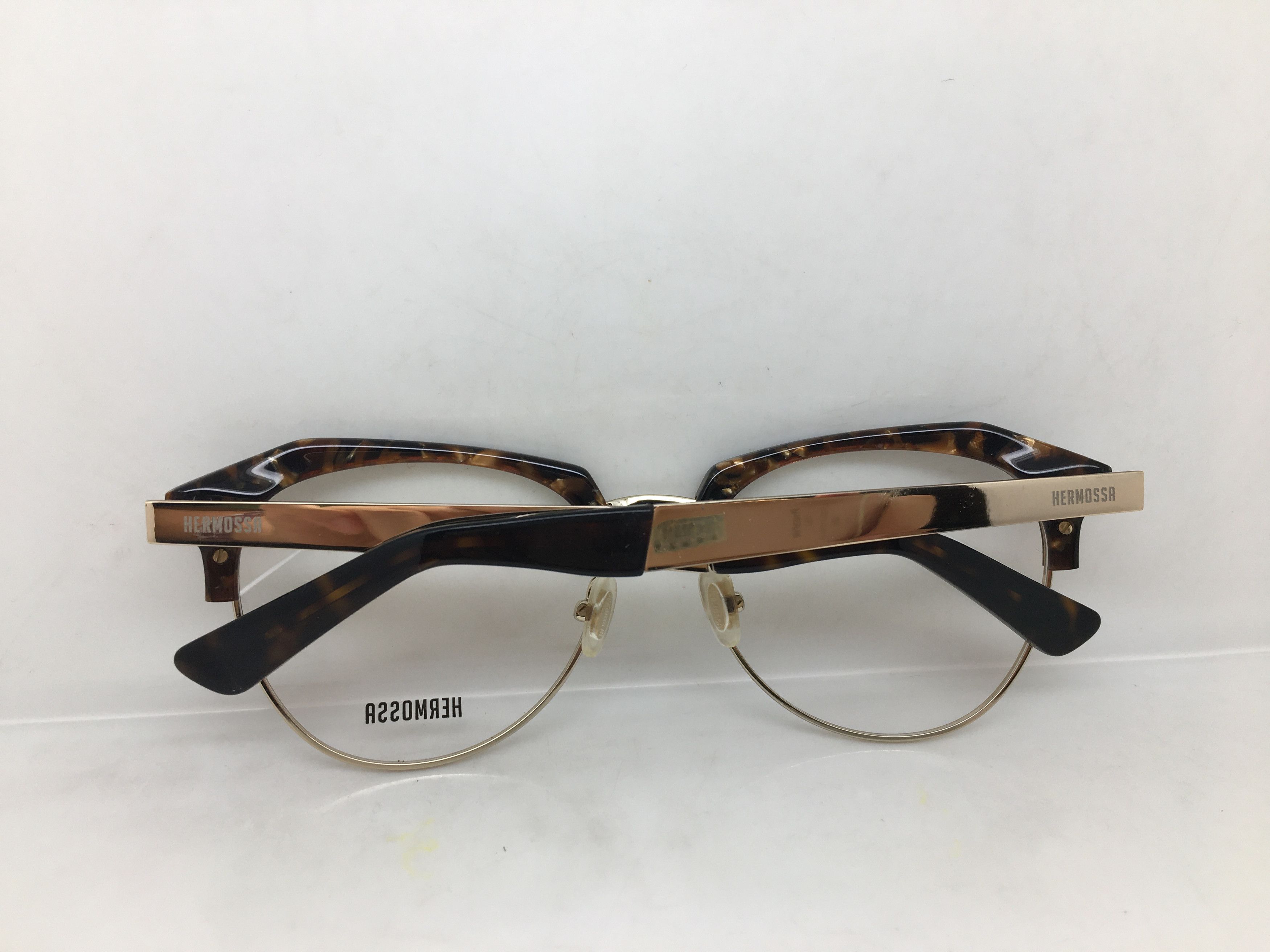 Other Hermossa Malcolm X Tortoise Gold Eyeglasses Frame Size ONE SIZE - 8 Thumbnail