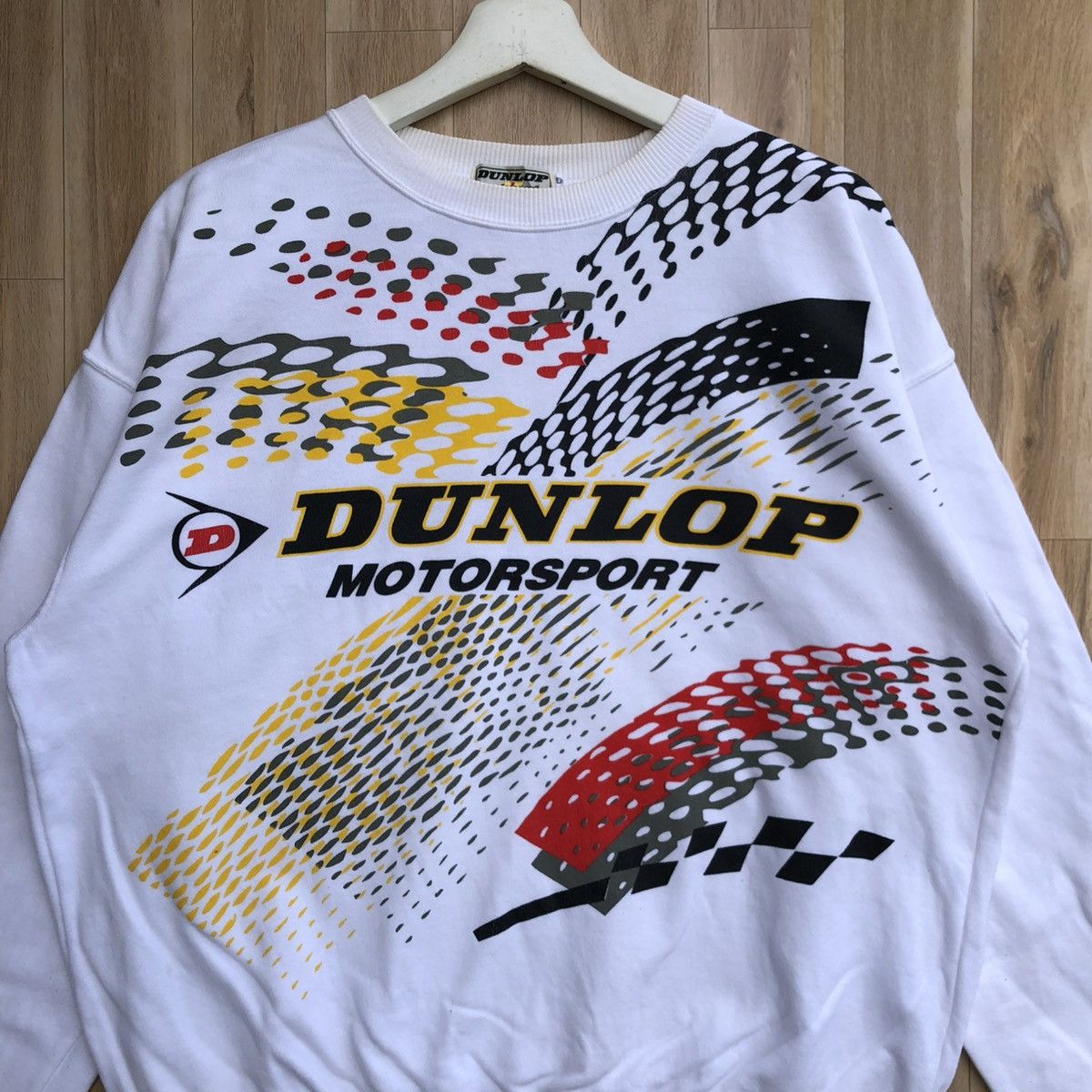 Dunlop × Vintage Vintage Dunlop Motorsport Pullover Sweatshirt Size US L / EU 52-54 / 3 - 3 Thumbnail
