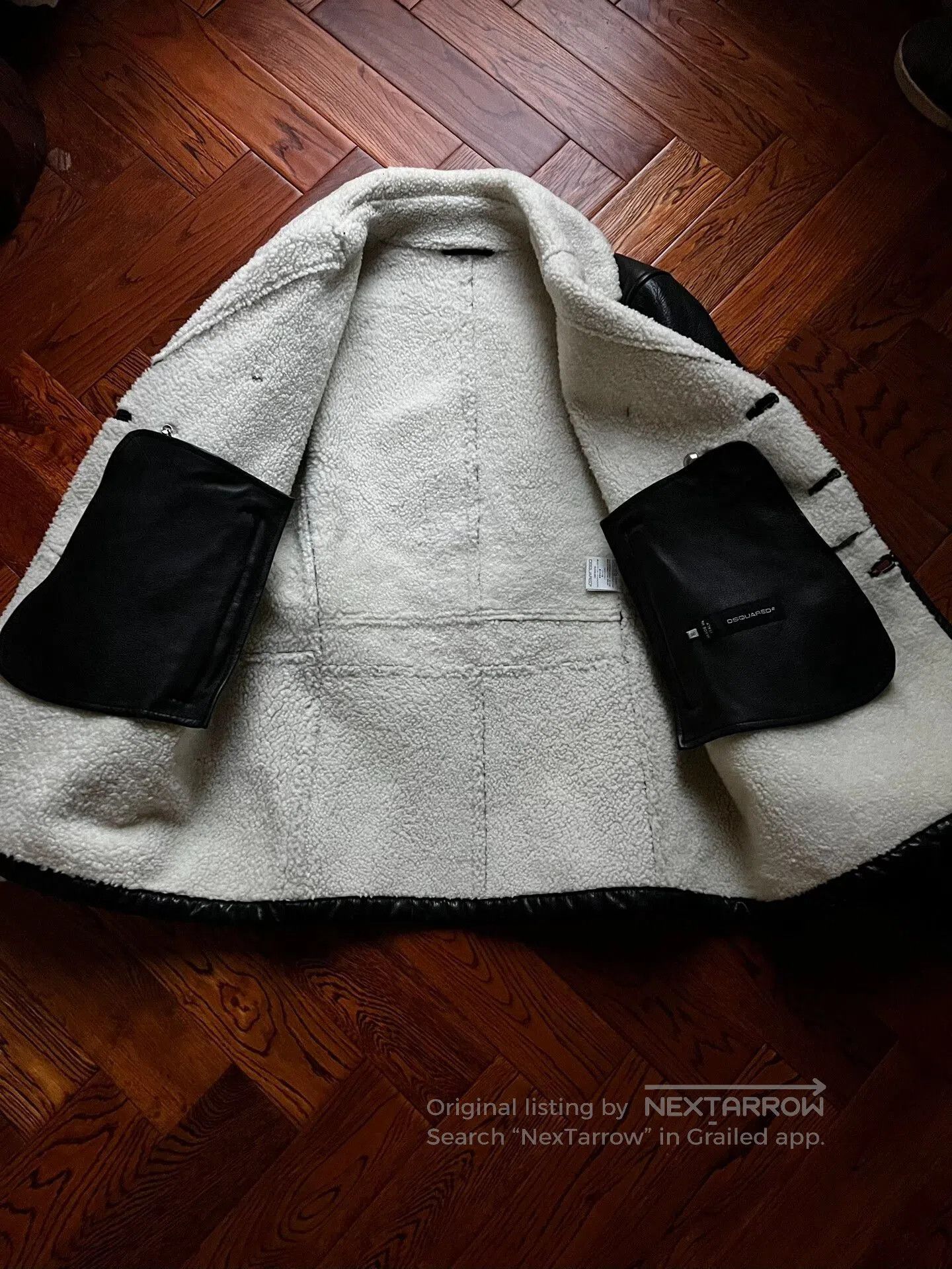 Dsquared2 Dsquared2 Men's Leather Fur Hunting Jacket. Size US M / EU 48-50 / 2 - 4 Thumbnail
