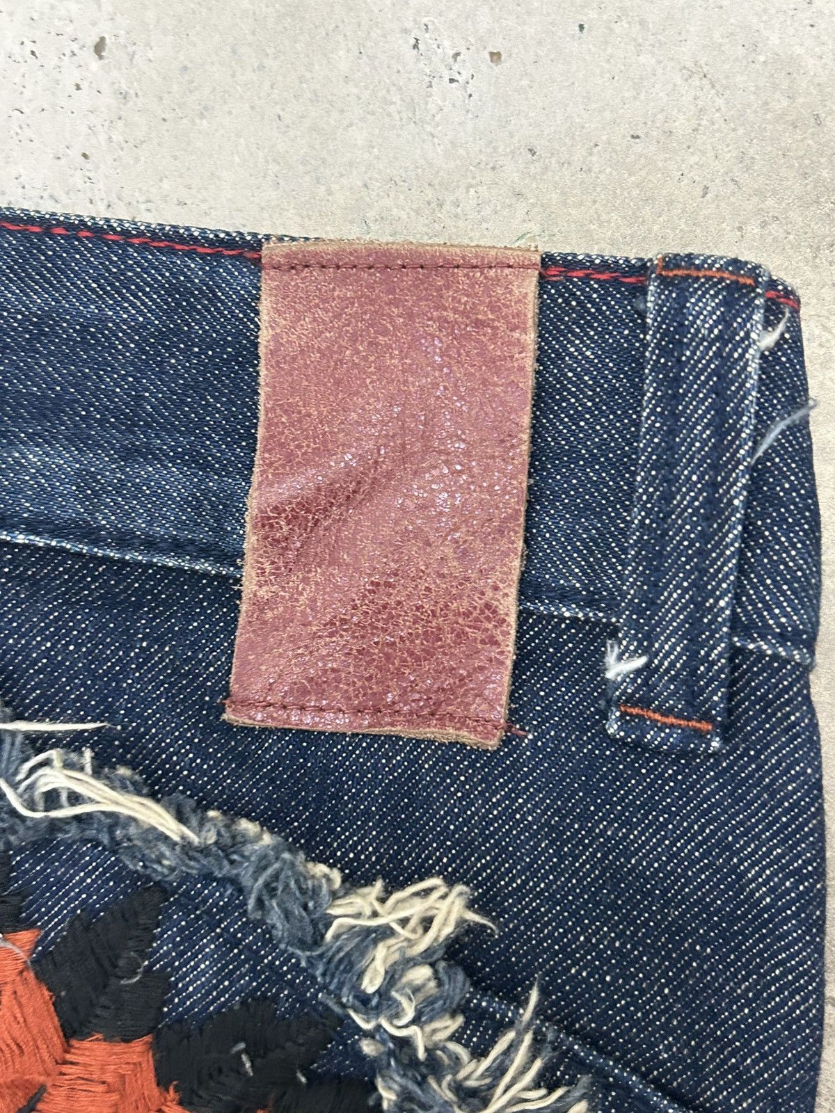 Hysteric Glamour Flare Red Pepper Japan Jean Patches Distressed Embroidery Size US 30 / EU 46 - 16 Thumbnail