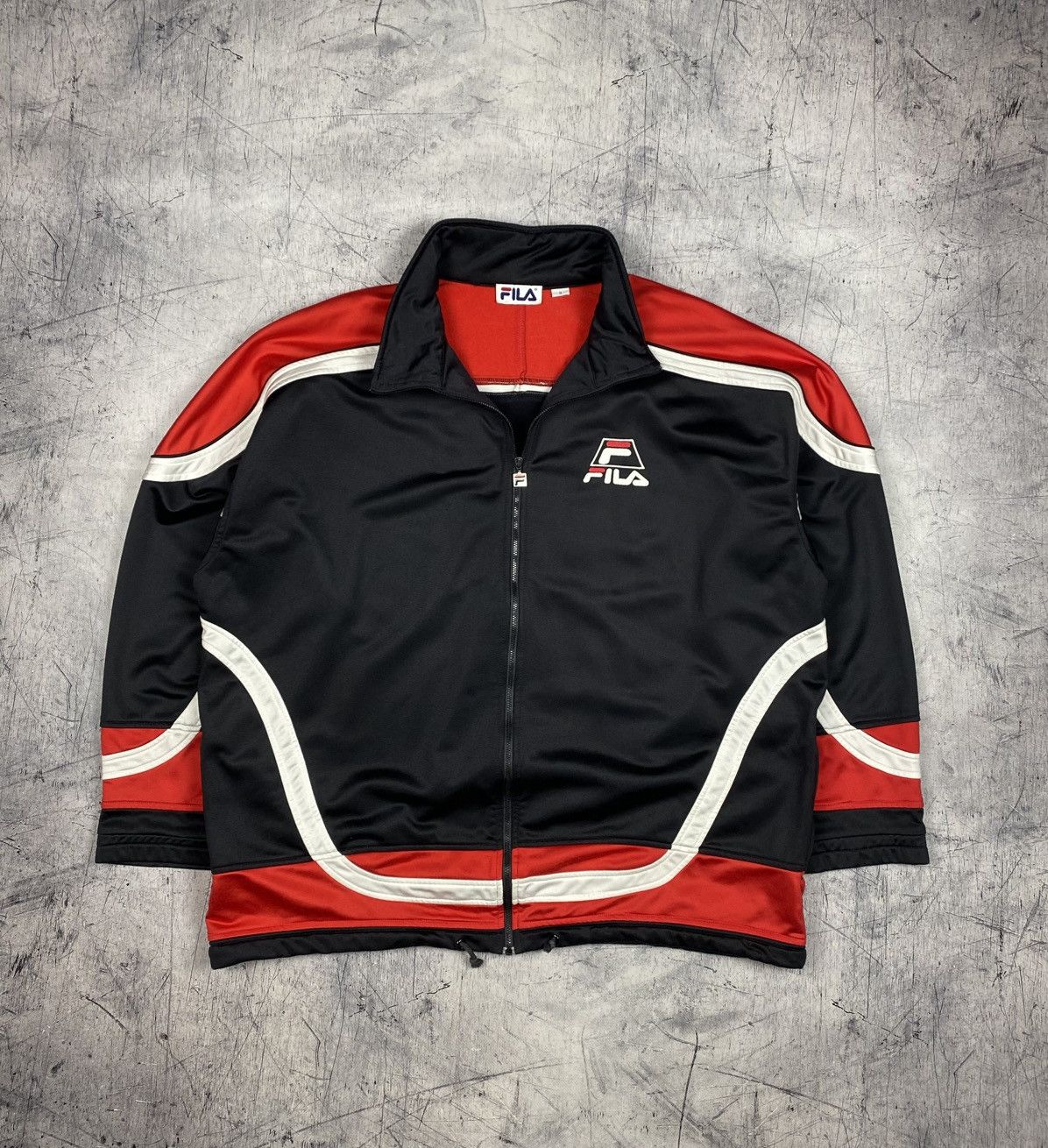 Fila Vintage FILA Track Jacket Big Embroider Logo Size US XXL / EU 58 / 5 - 2 Thumbnail