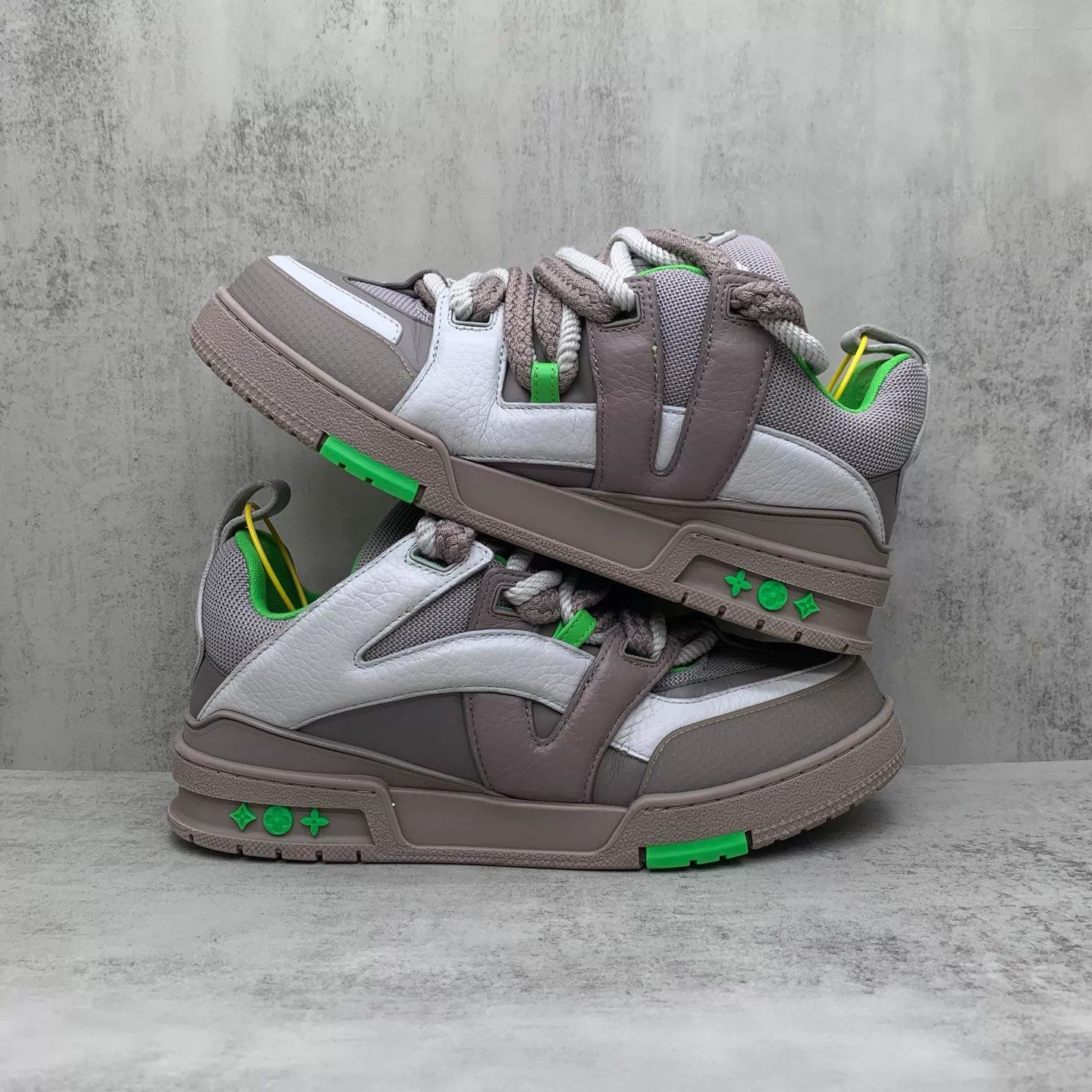 Louis Vuitton LV Skate Gray-Green Loafers 7/41 95 New Box & Acc Size US 8 / EU 41 - 2 Thumbnail