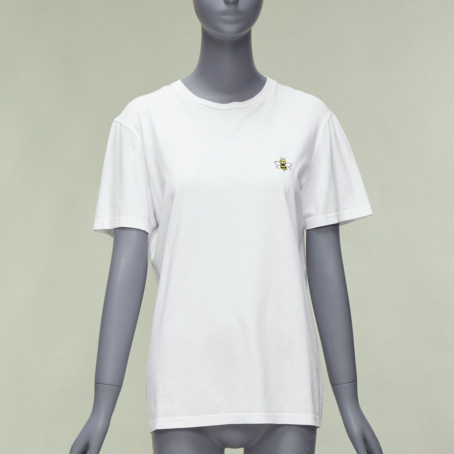 Dior DIOR HOMME Kaws white yellow cross eye logo bee embroidery tshirt XS Size US S / EU 44-46 / 1 - 1 Thumbnail