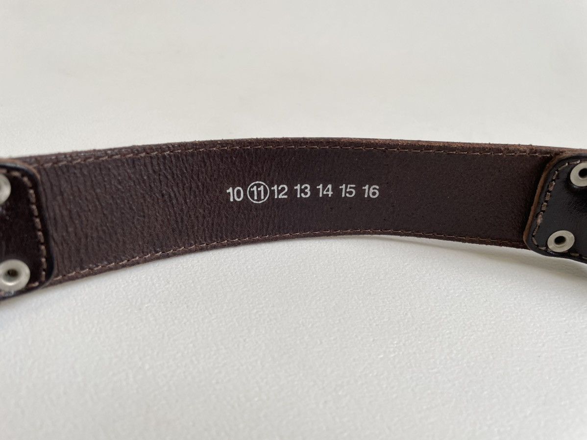 Maison Margiela A/W 06 Brown Leather ‘Bondage Belt’ Size 34 - 11 Thumbnail