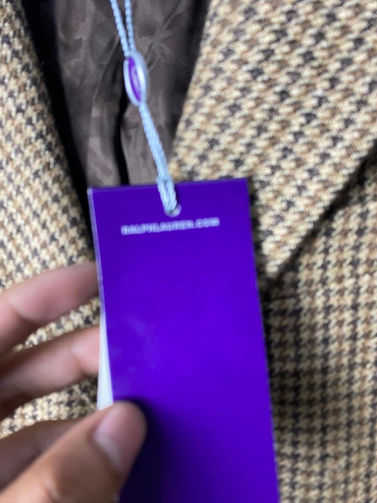 Ralph Lauren Purple Label Polo Ralph Lauren Purple Label Adryan Blazer in Brown Tweed Size 40S - 8 Thumbnail