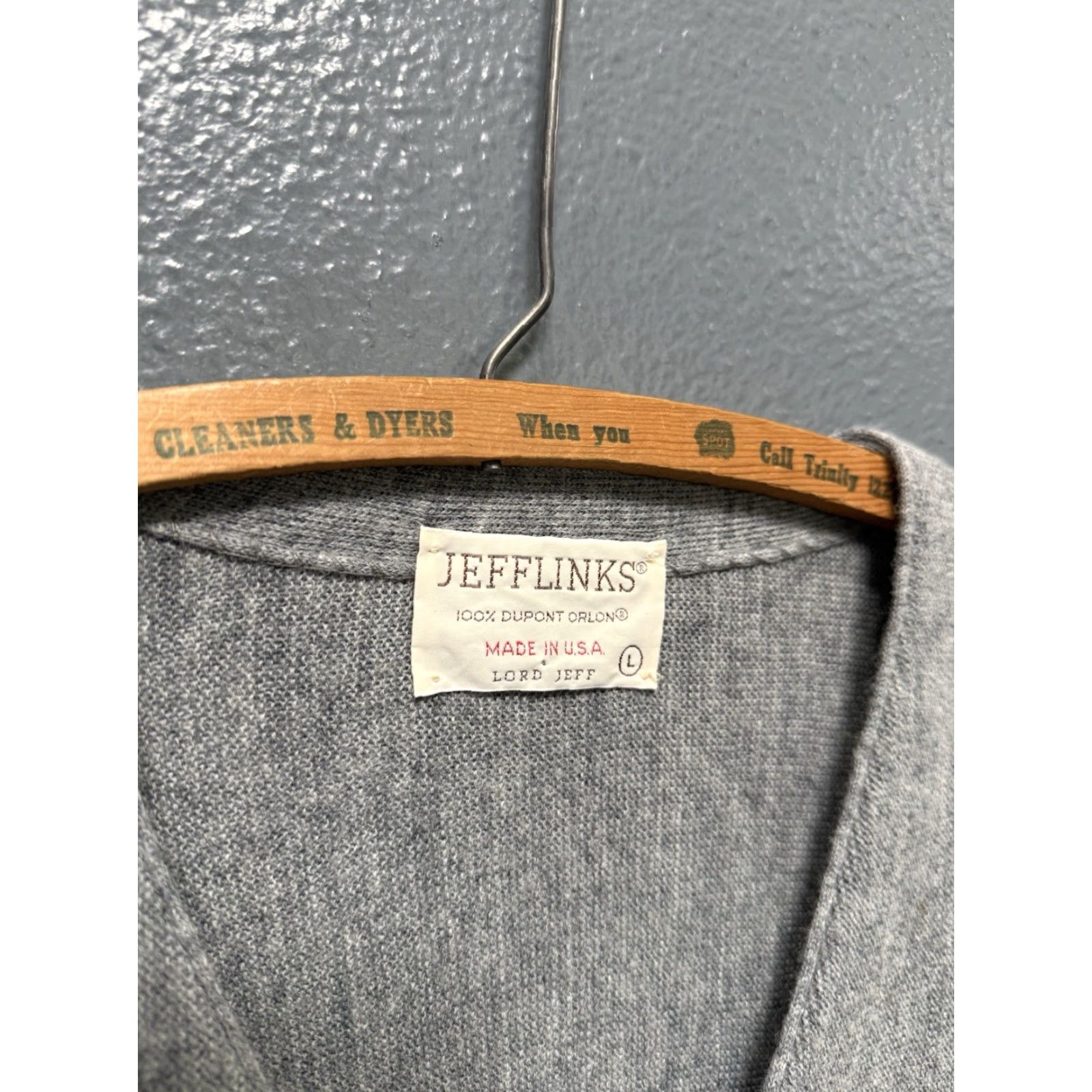 Vintage VINTAGE Jefflinks Cardigan Sweater Mens Gray L USA Made Size US L / EU 52-54 / 3 - 2 Thumbnail