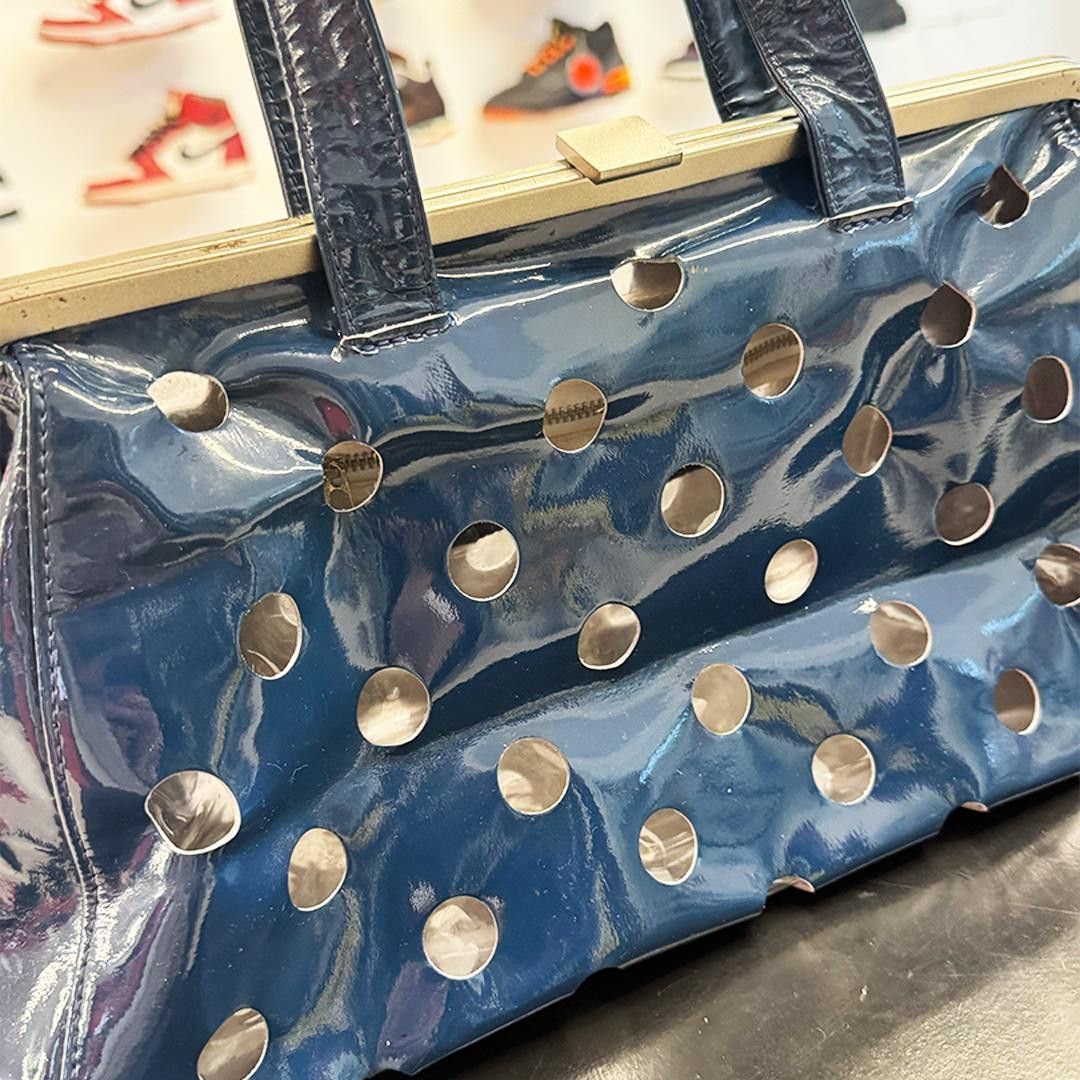 Comme des Garcons × Junya Watanabe CDG Junya Watanabe Enamel Dot Blue Hand Bag Size ONE SIZE - 3 Thumbnail