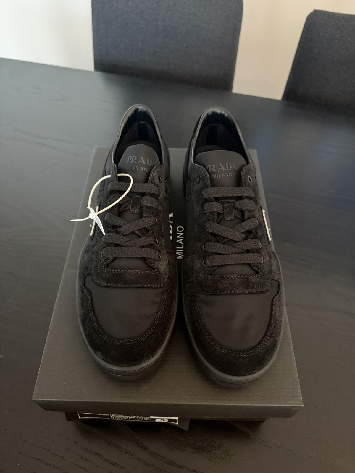 Prada Prada Downtown Re-Nylon and suede sneakers Size US 13 / EU 46 - 3 Thumbnail
