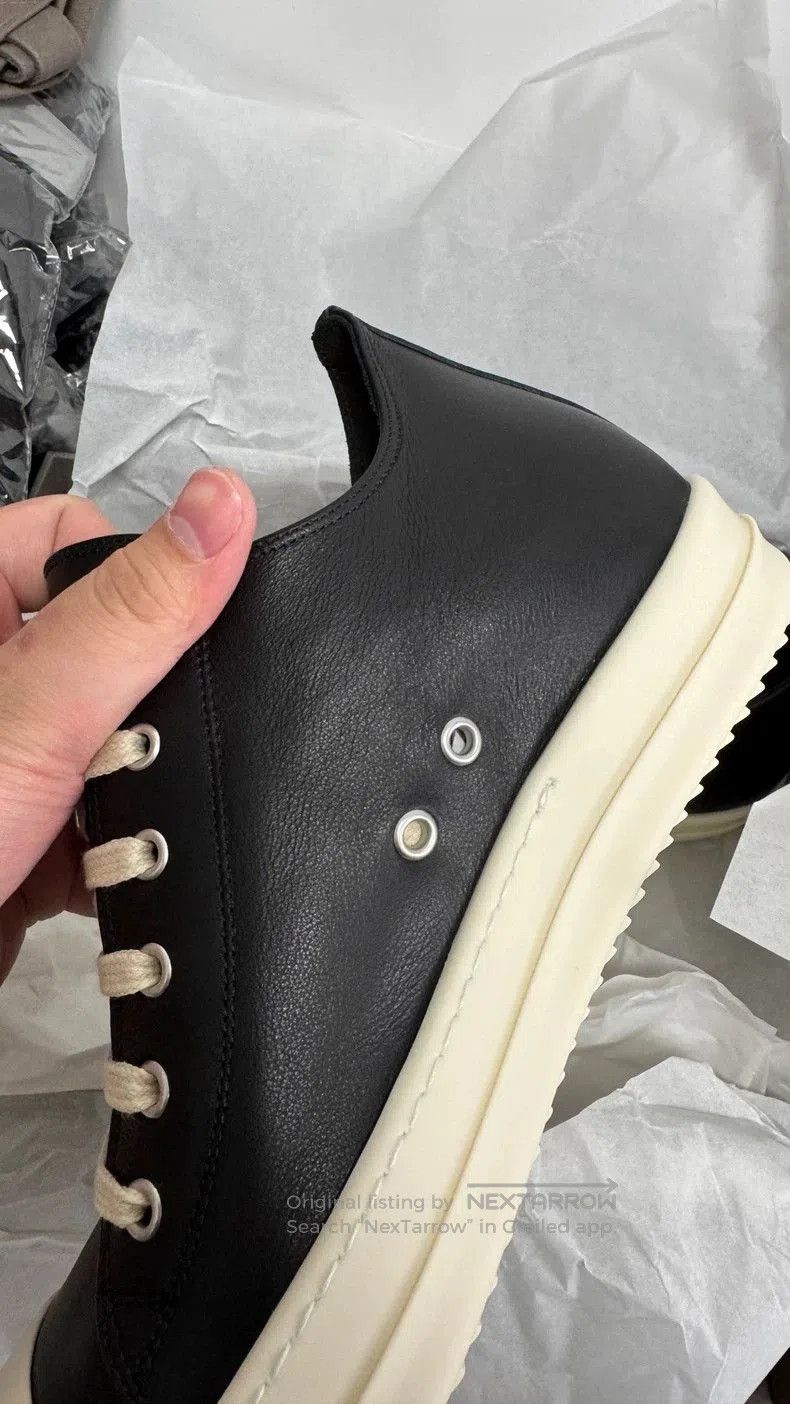 Rick Owens Rick Owens Low Top Leather Sneakers. Size US 10 / EU 43 - 7 Thumbnail