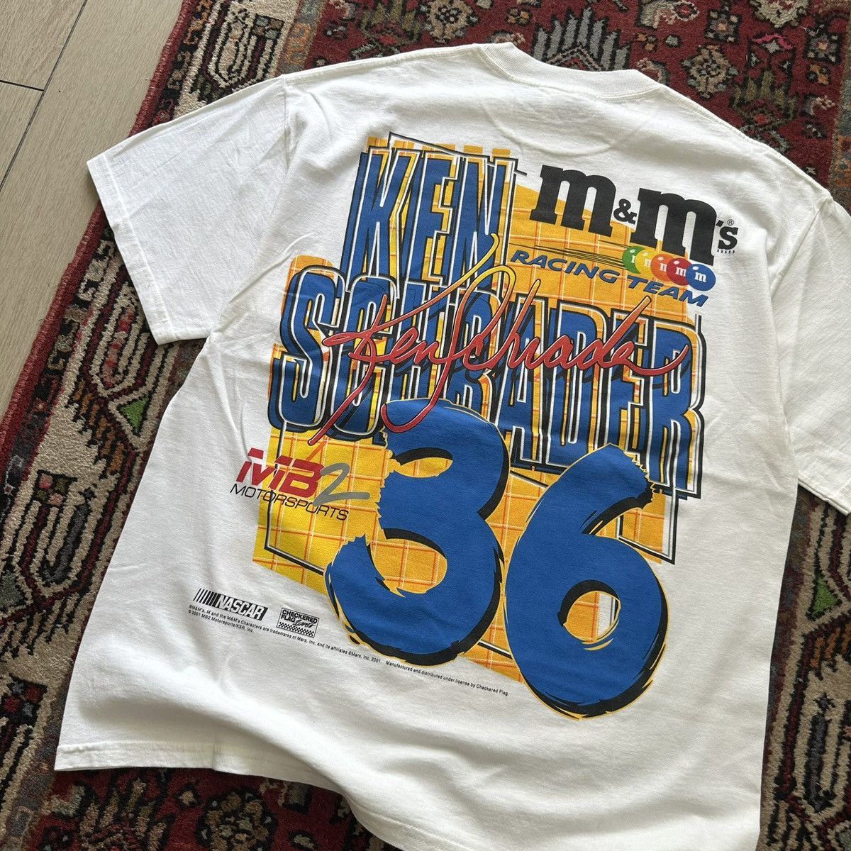 Vintage 2001 M&M’s NASCAR Racing Tee Double Sided Vintage Size US L / EU 52-54 / 3 - 10 Thumbnail