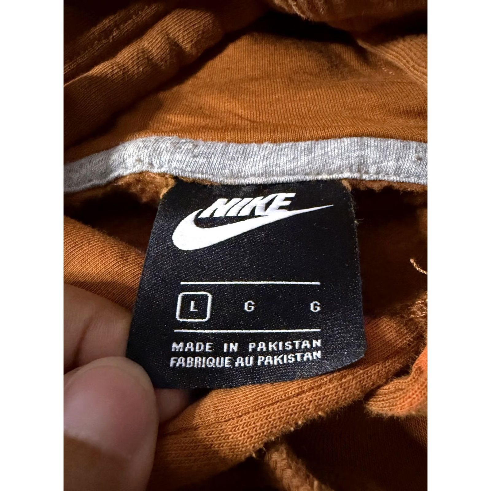Nike Nike Hoodie Mens Large Orange Fleece Pullover Swoosh Sweatshirt 826433-290 Size US L / EU 52-54 / 3 - 7 Thumbnail