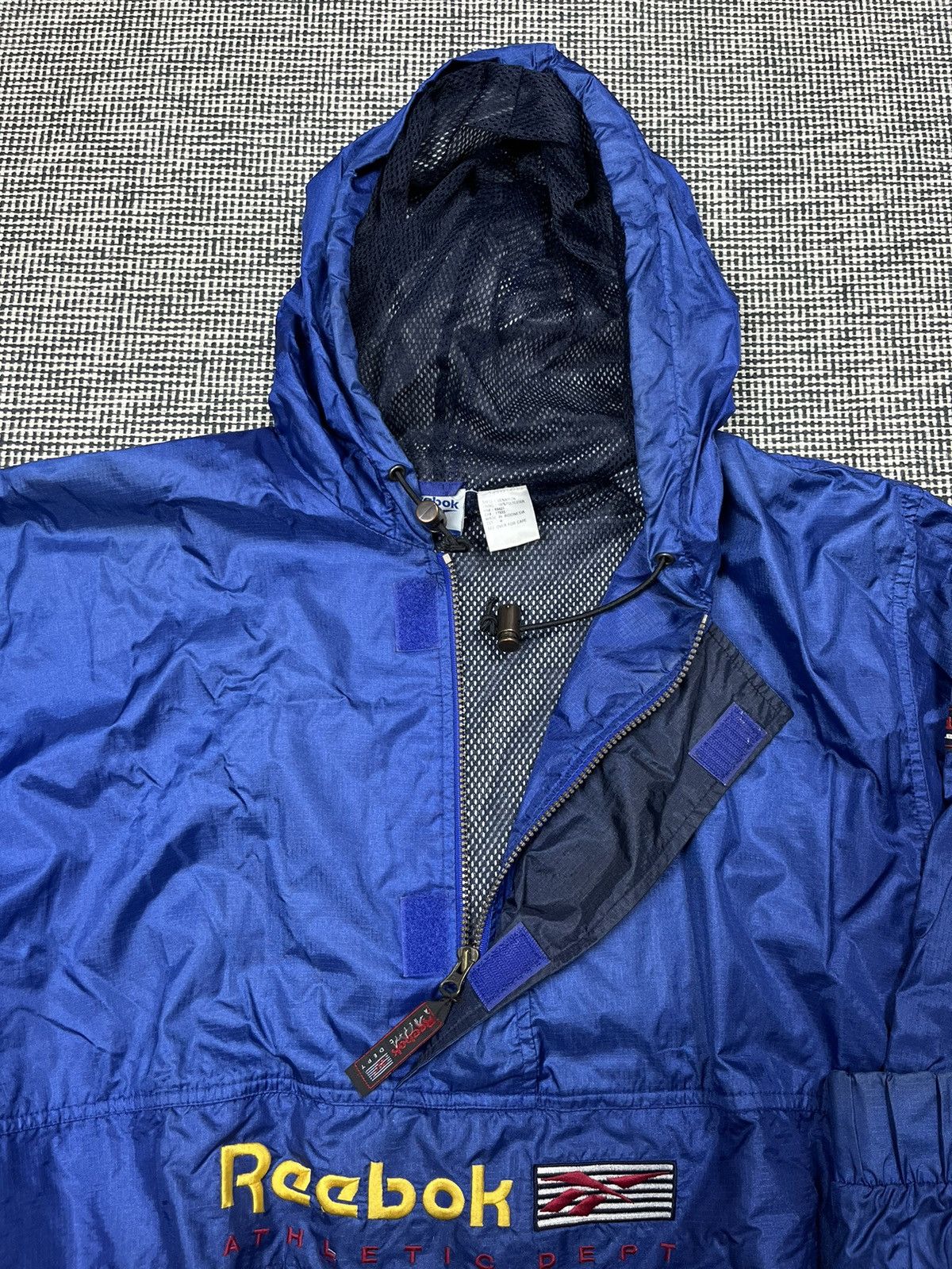 Reebok × Vintage Vintage 90s Reebok oversized anorak light jacket Size US L / EU 52-54 / 3 - 5 Thumbnail